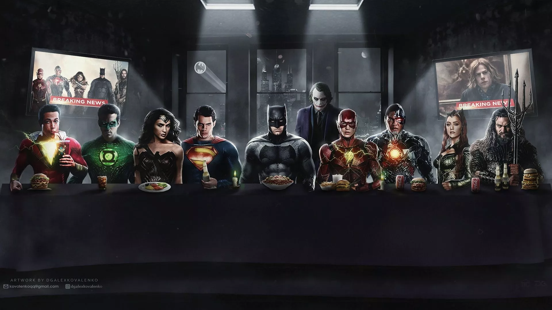 Wallpaper batman, superman, iron man