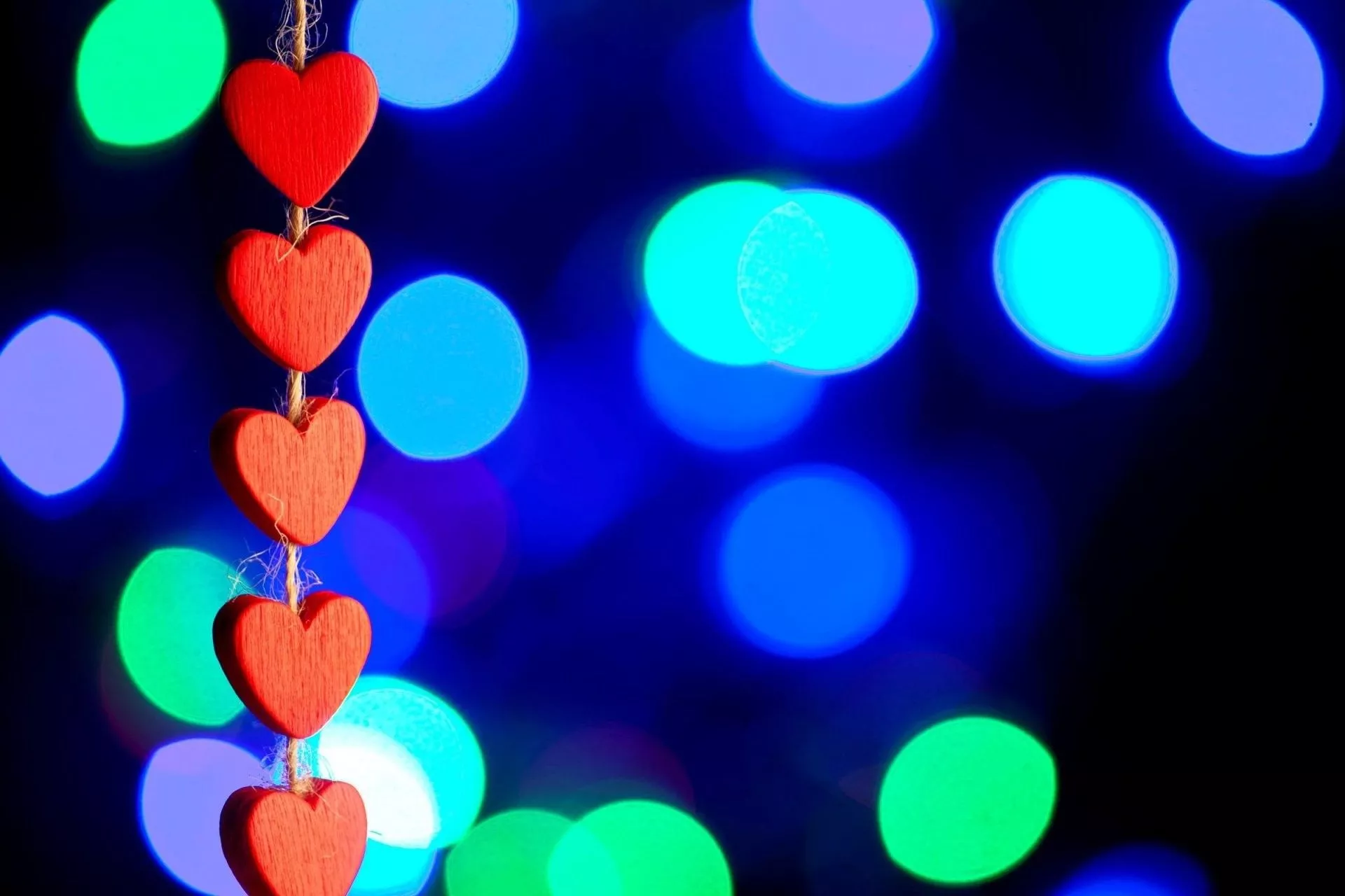 Mood heart heart red love bokeh blur