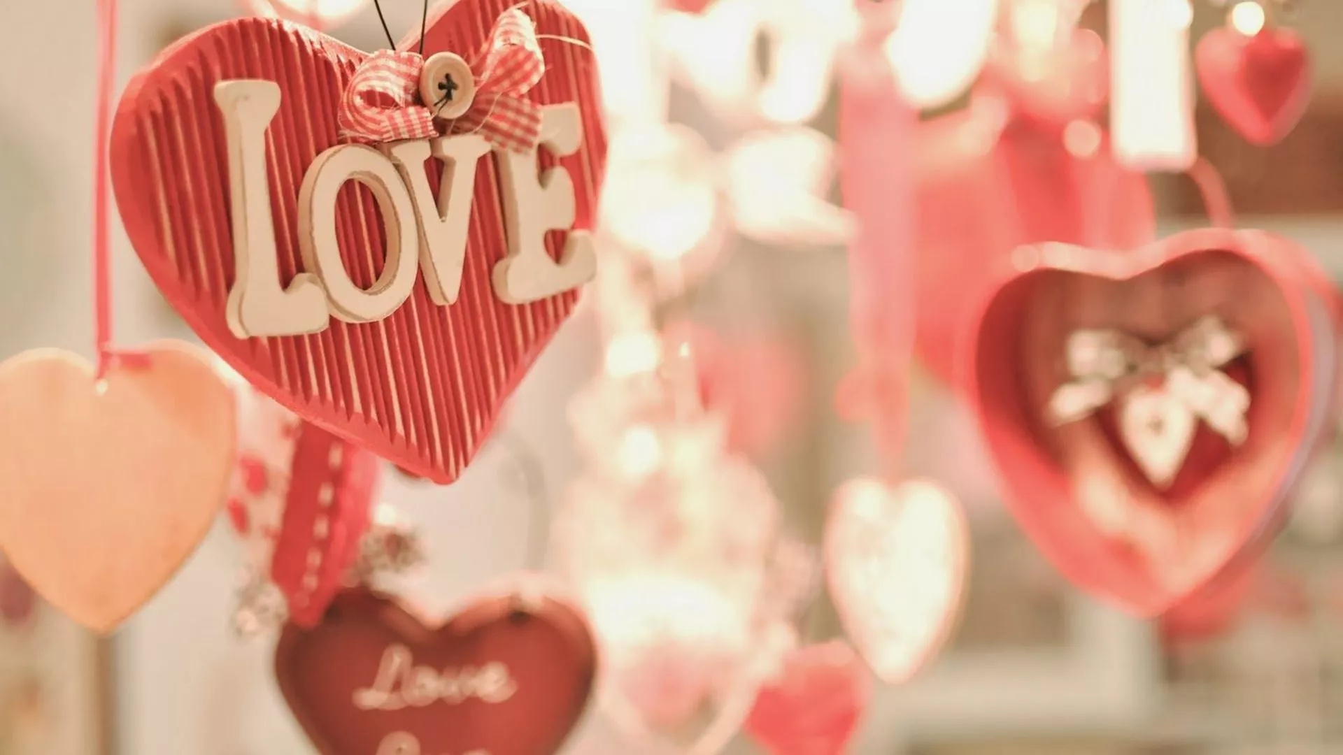 Love Word In Blur Background HD