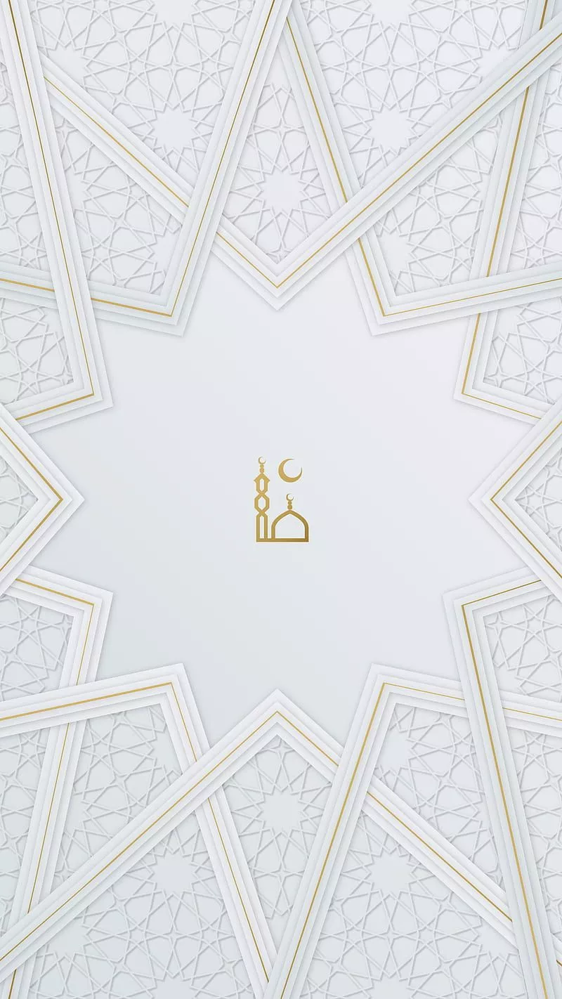 Islamic luxury, desenho, golden white