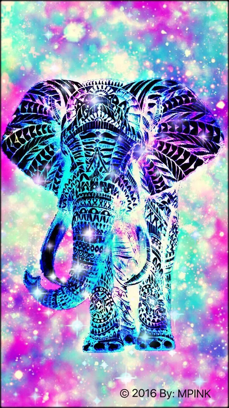 Bohemian Elephant Wallpaper