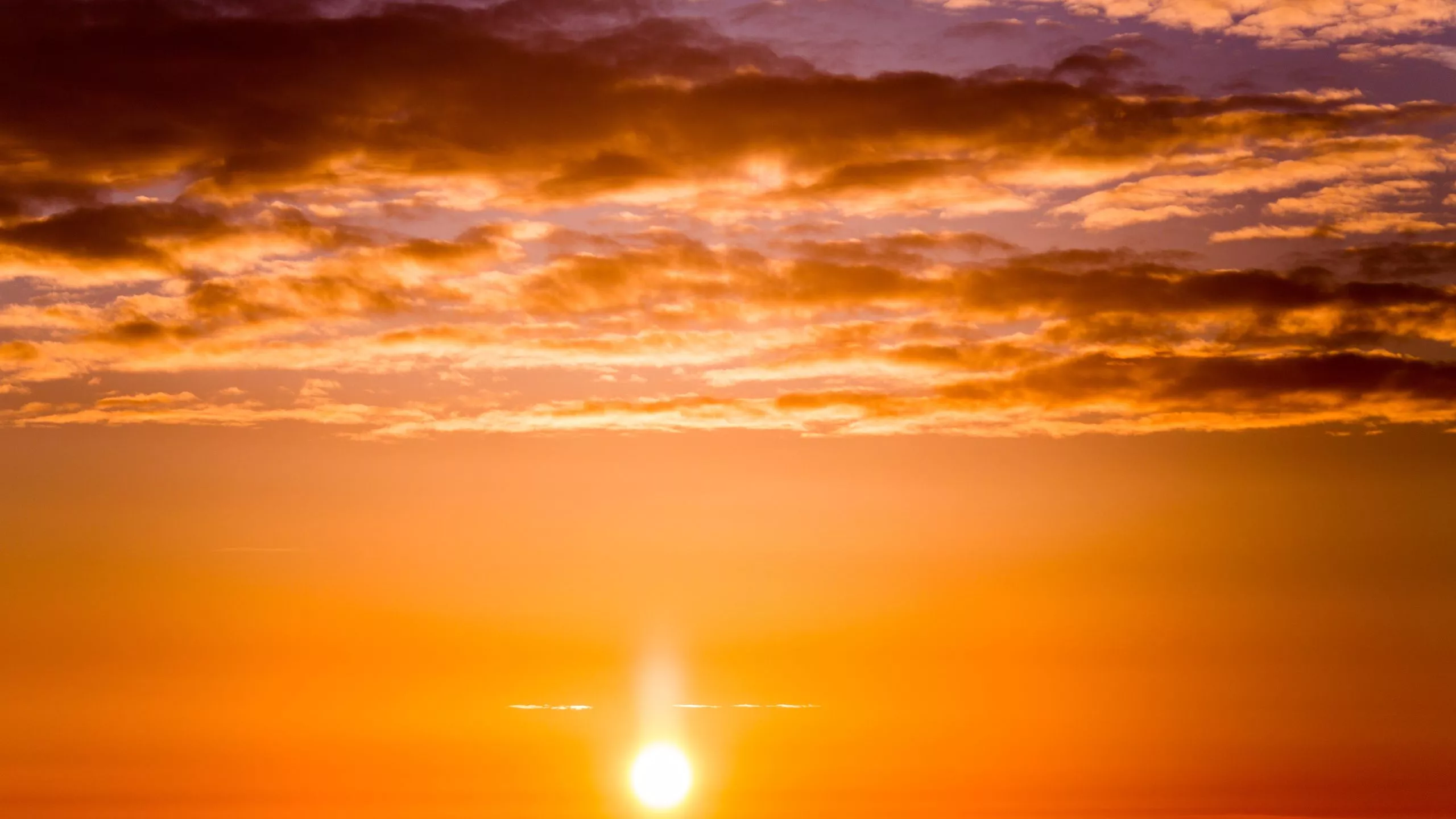 Orange Sky Sunset 5k 1440P