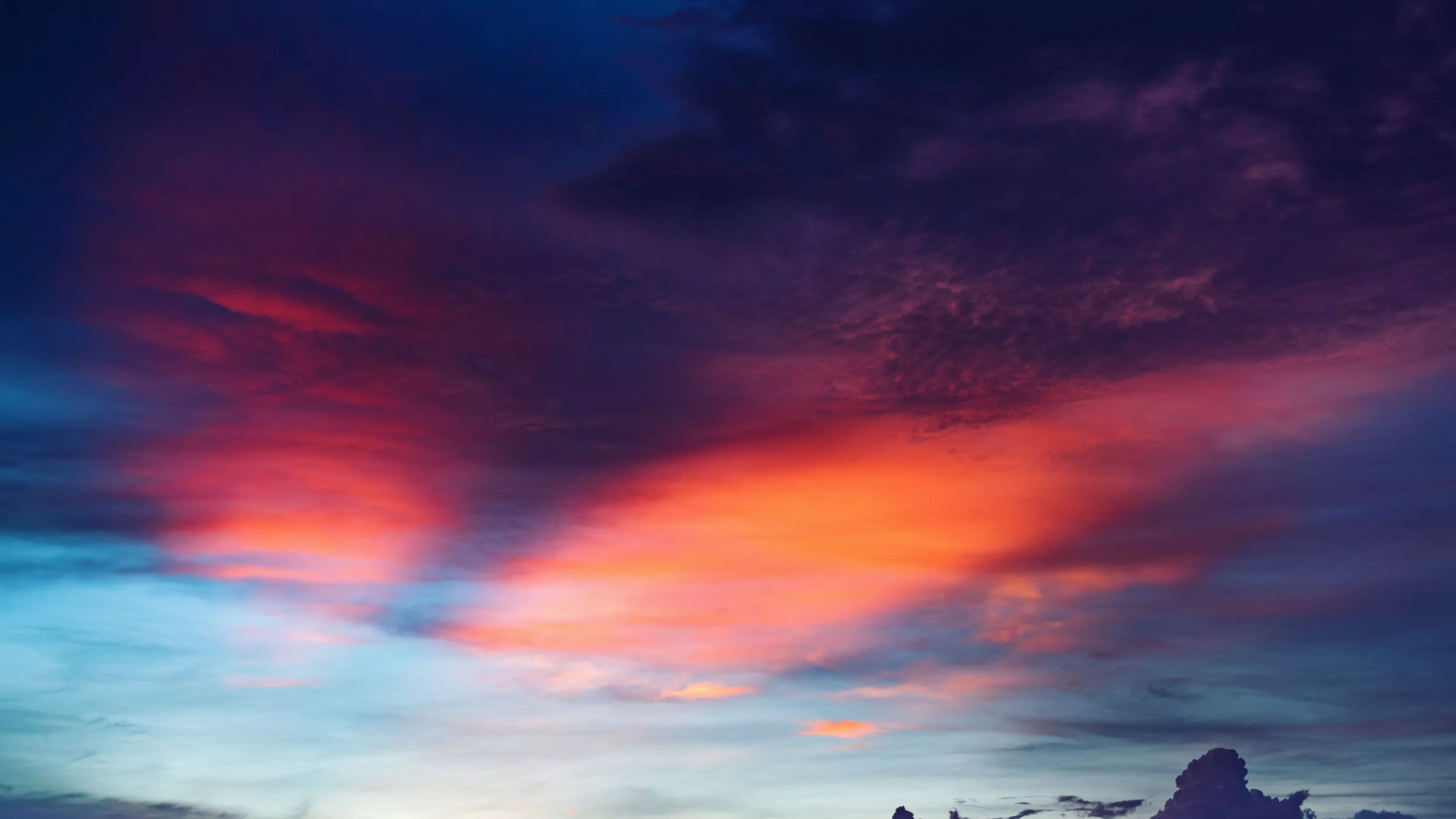 wallpaper 3840x2160 clouds, sunset