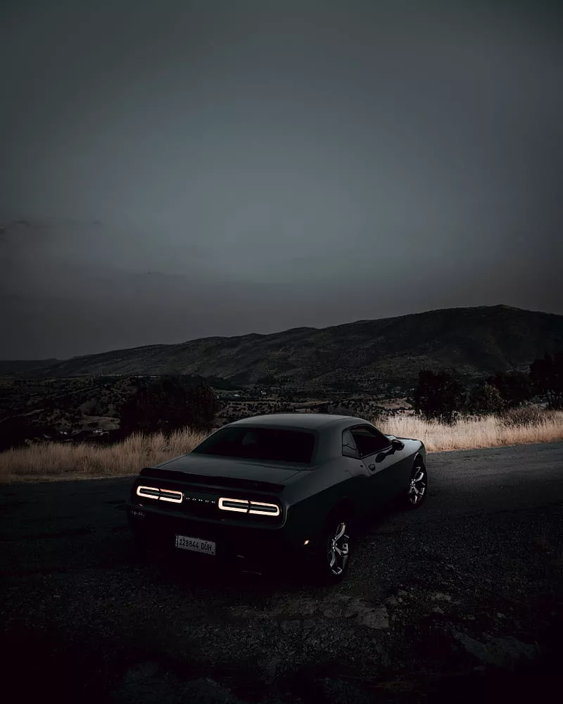 Dodge challenger, dodge, car, black