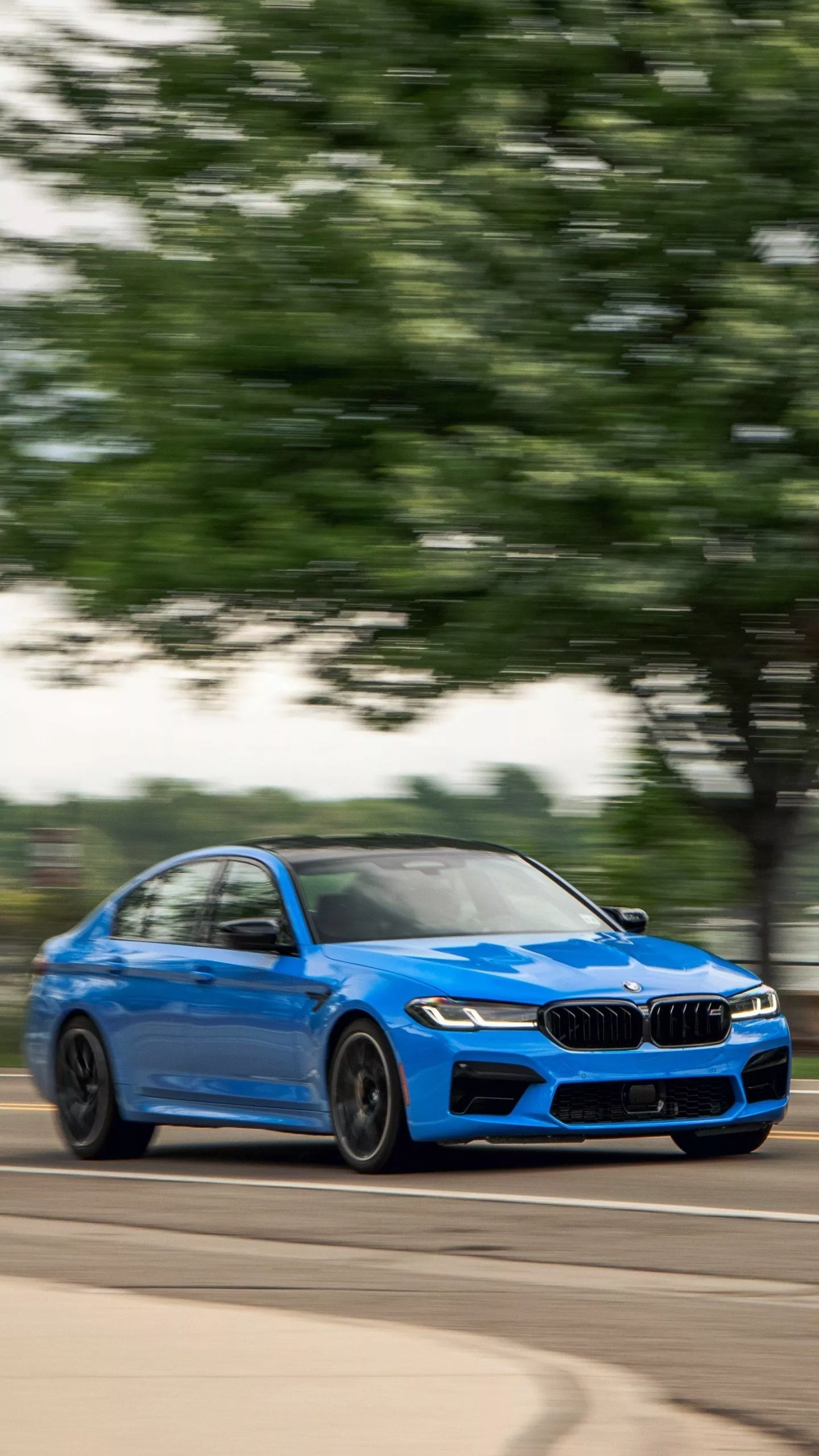 Vehicle BMW M5 Competition Phone Wallpaper