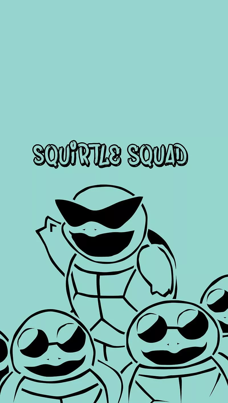 Squirtle Squad, pokemon, HD phone