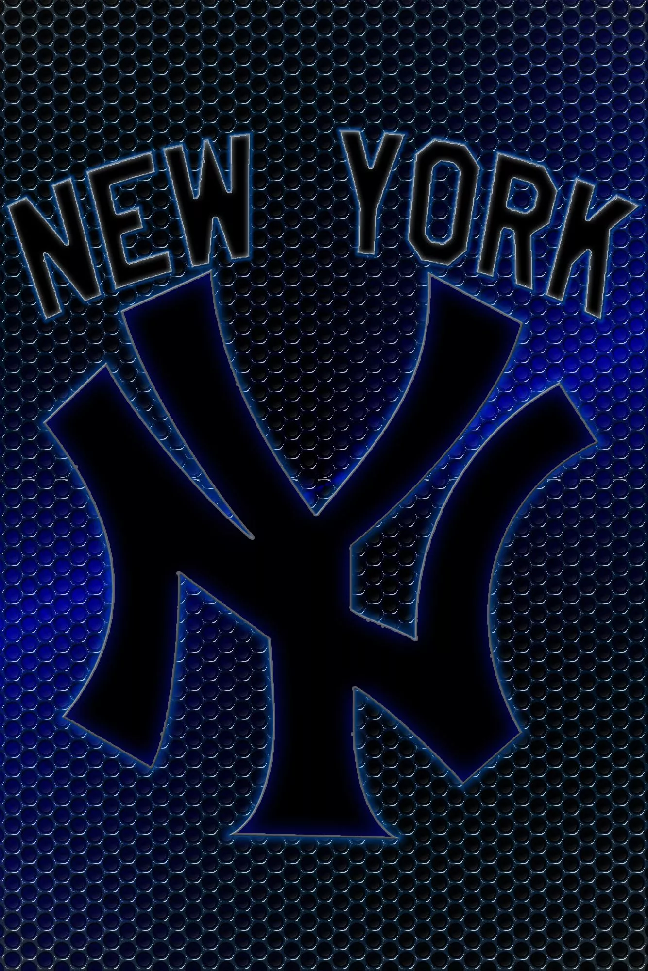 New York Yankees Logo Grid Wallpaper