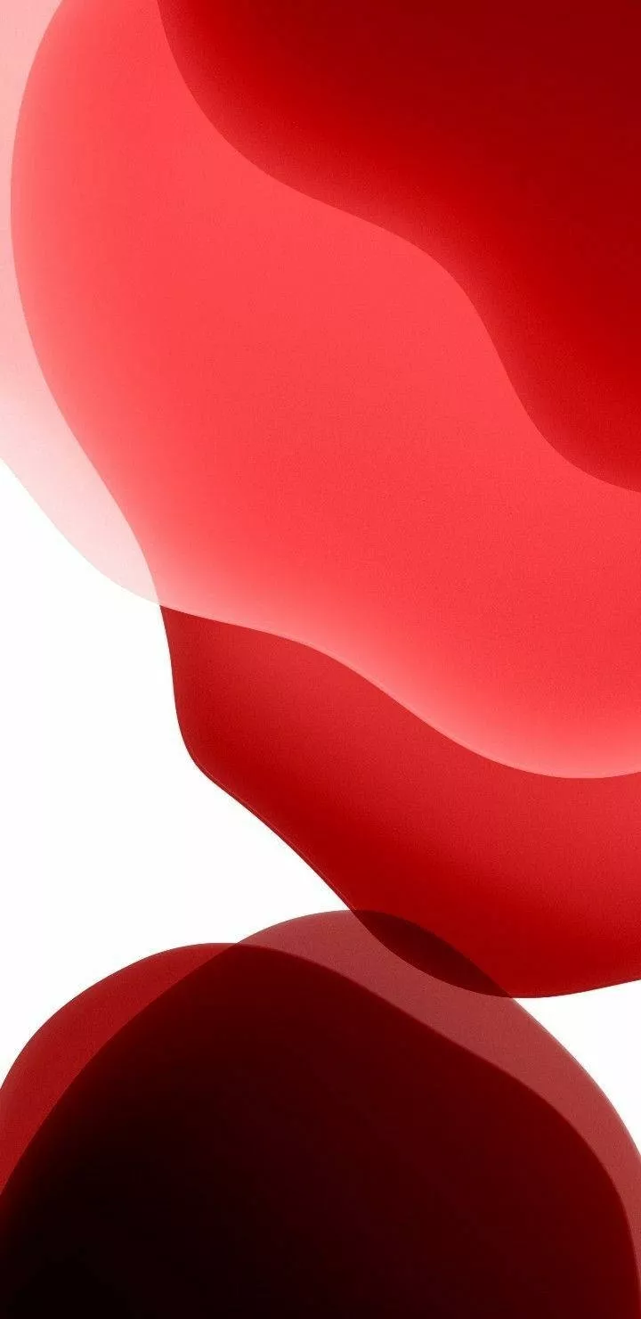 iPhone 11 Pro Red Blobs Wallpaper