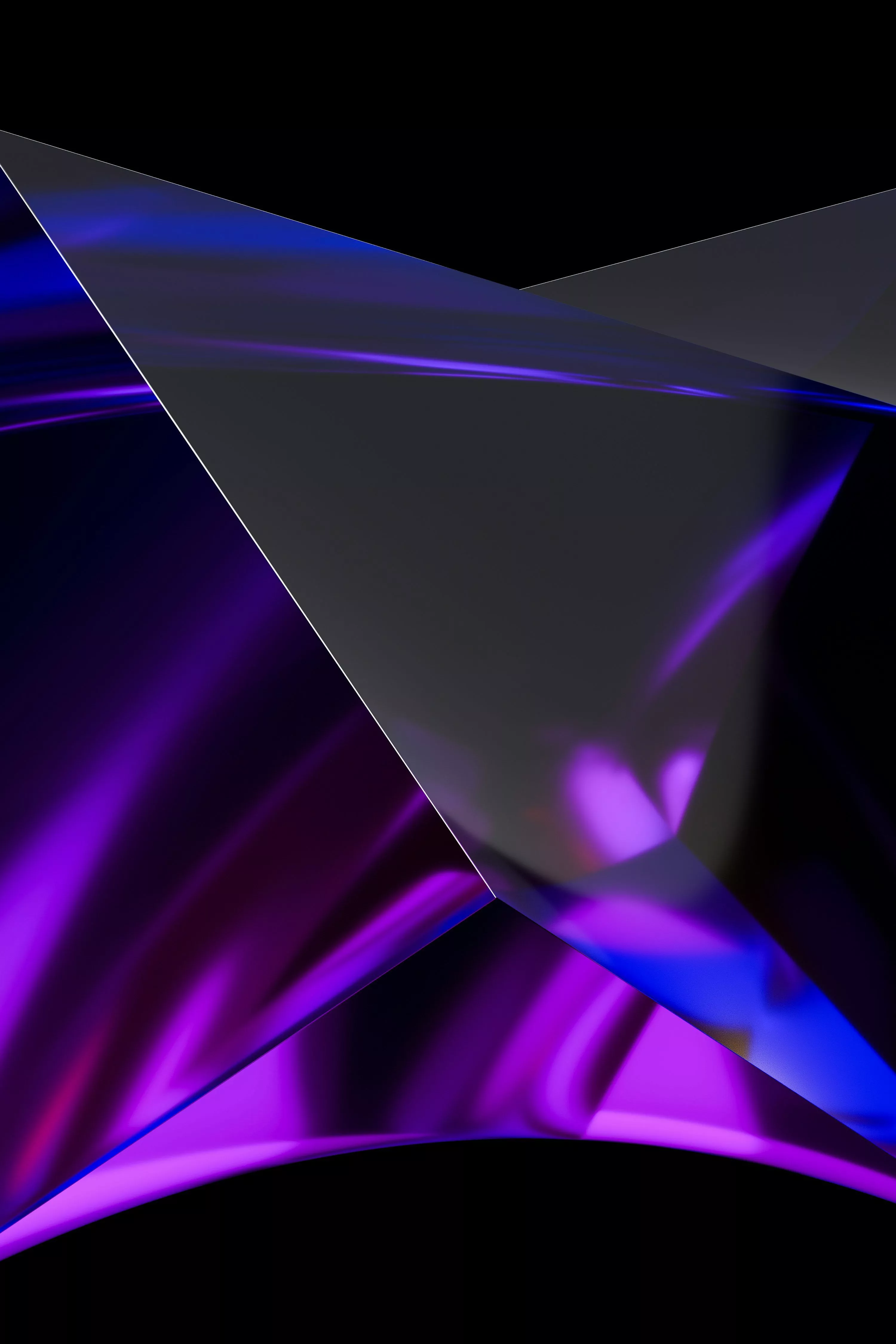 A black background with a purple