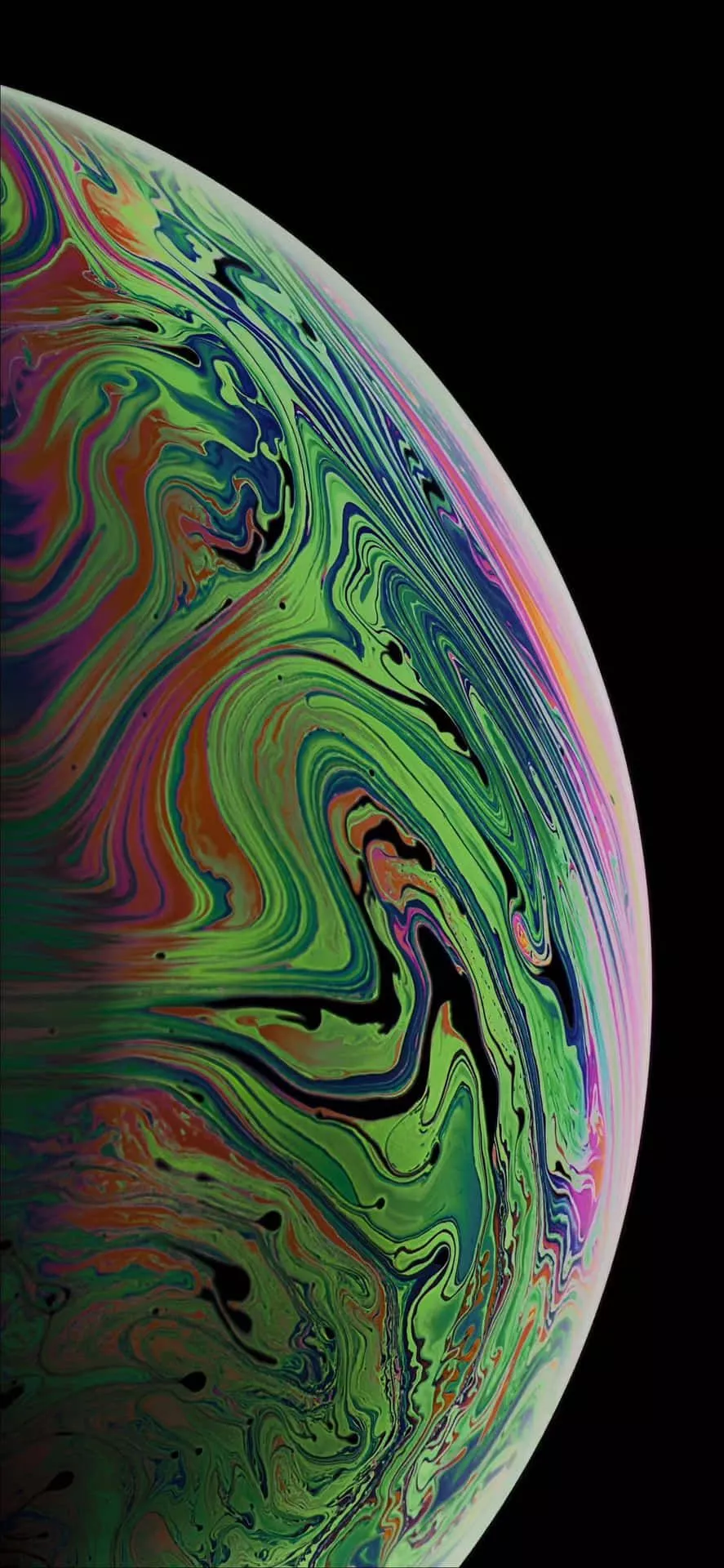 Download Apple iPhone XS Green Abstract