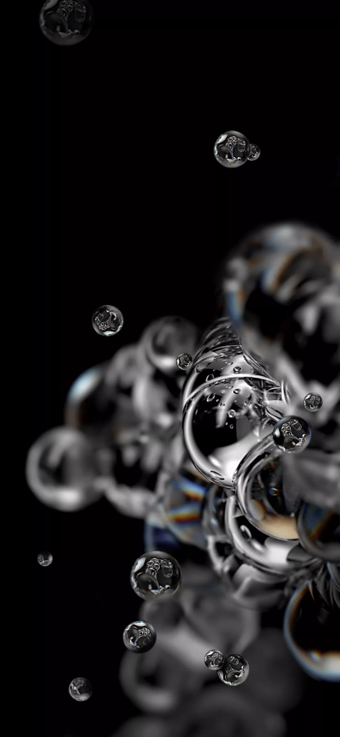 Bubbles Wallpaper 4K, Samsung Galaxy