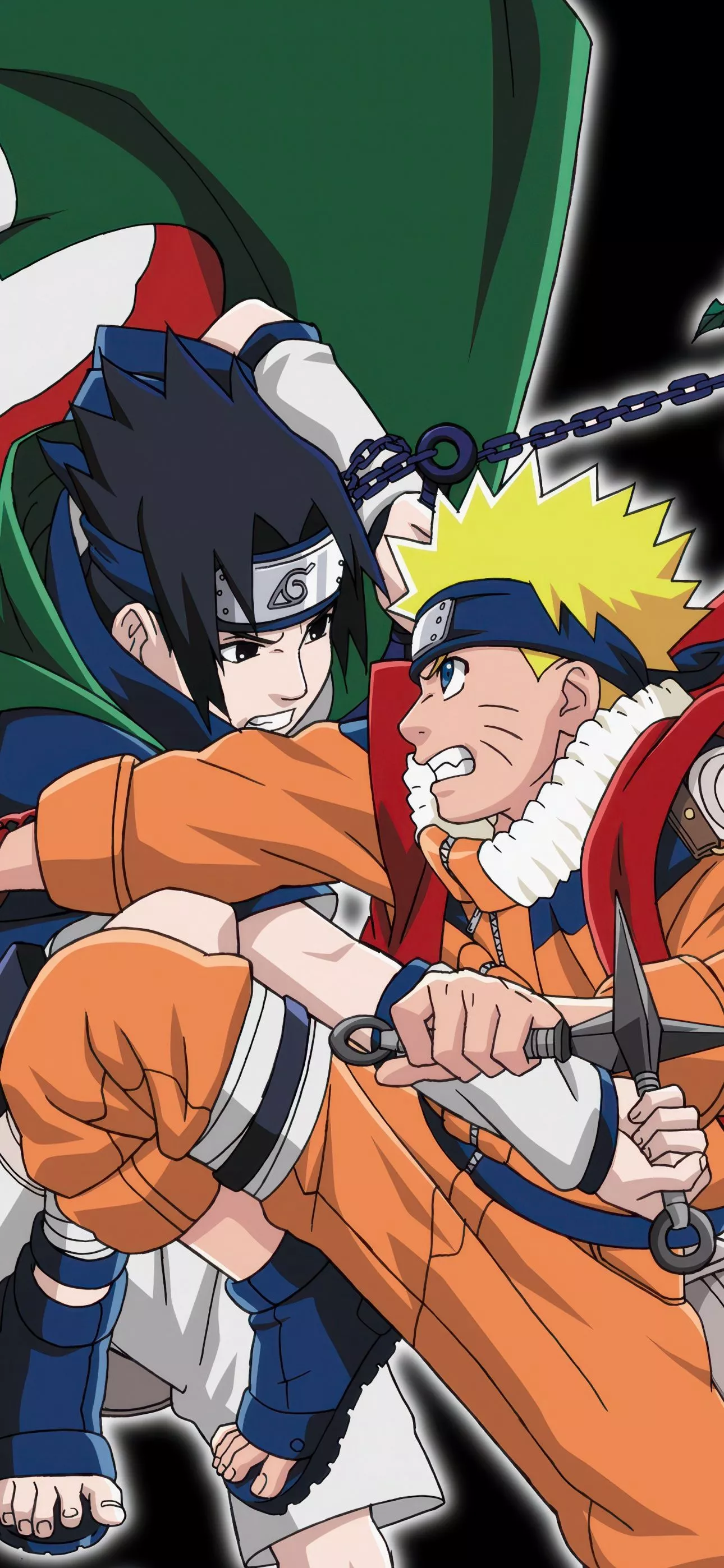 Sasuke vs Naruto Uzumaki Wallpaper 4K