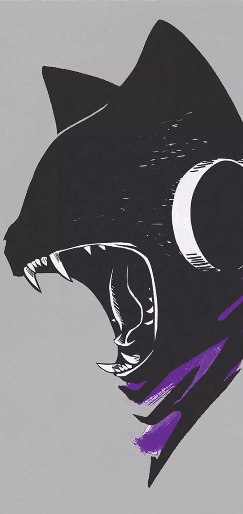 Monster Cat, cat, headphones, monster