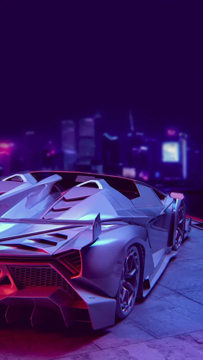 Purple Lamborghini wallpaper