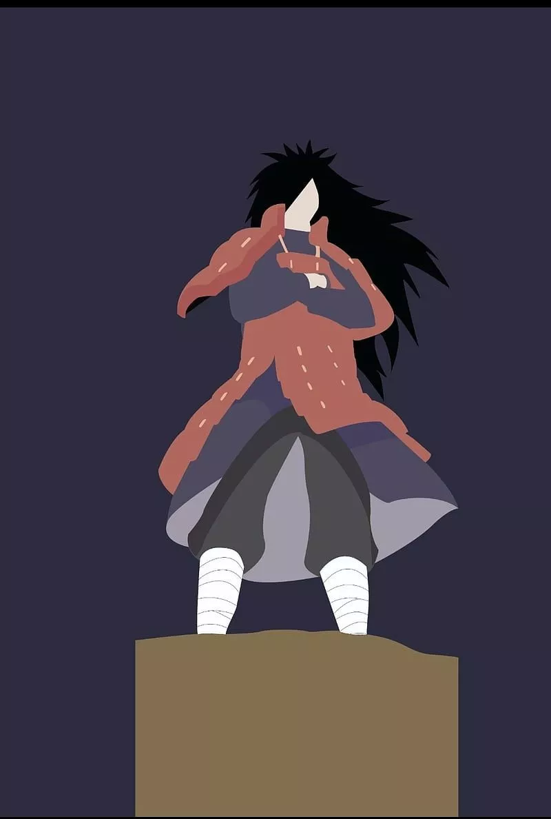 Madara uchiha, anime, minimal, naruto