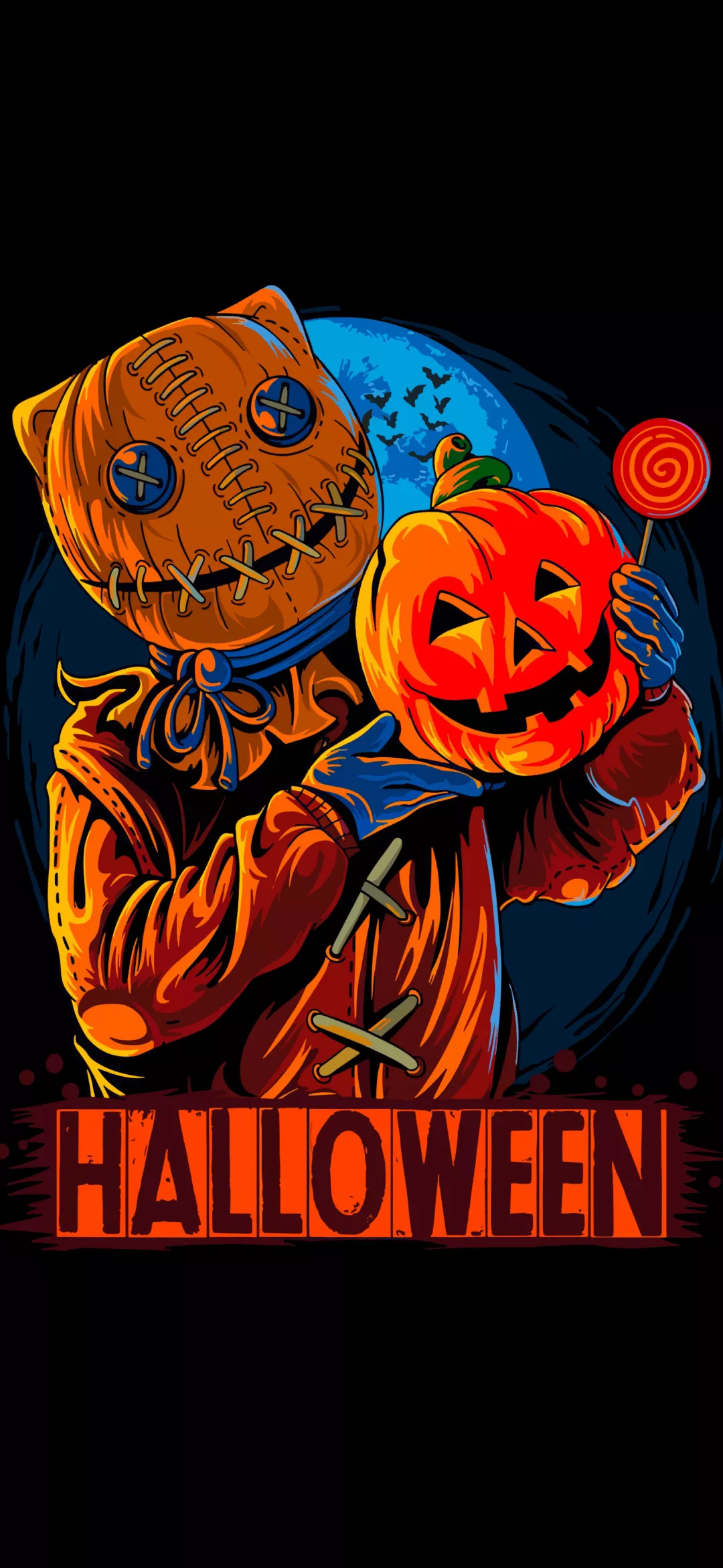 Halloween scarecrow Wallpaper 4K, Scary, Halloween Pumpkin