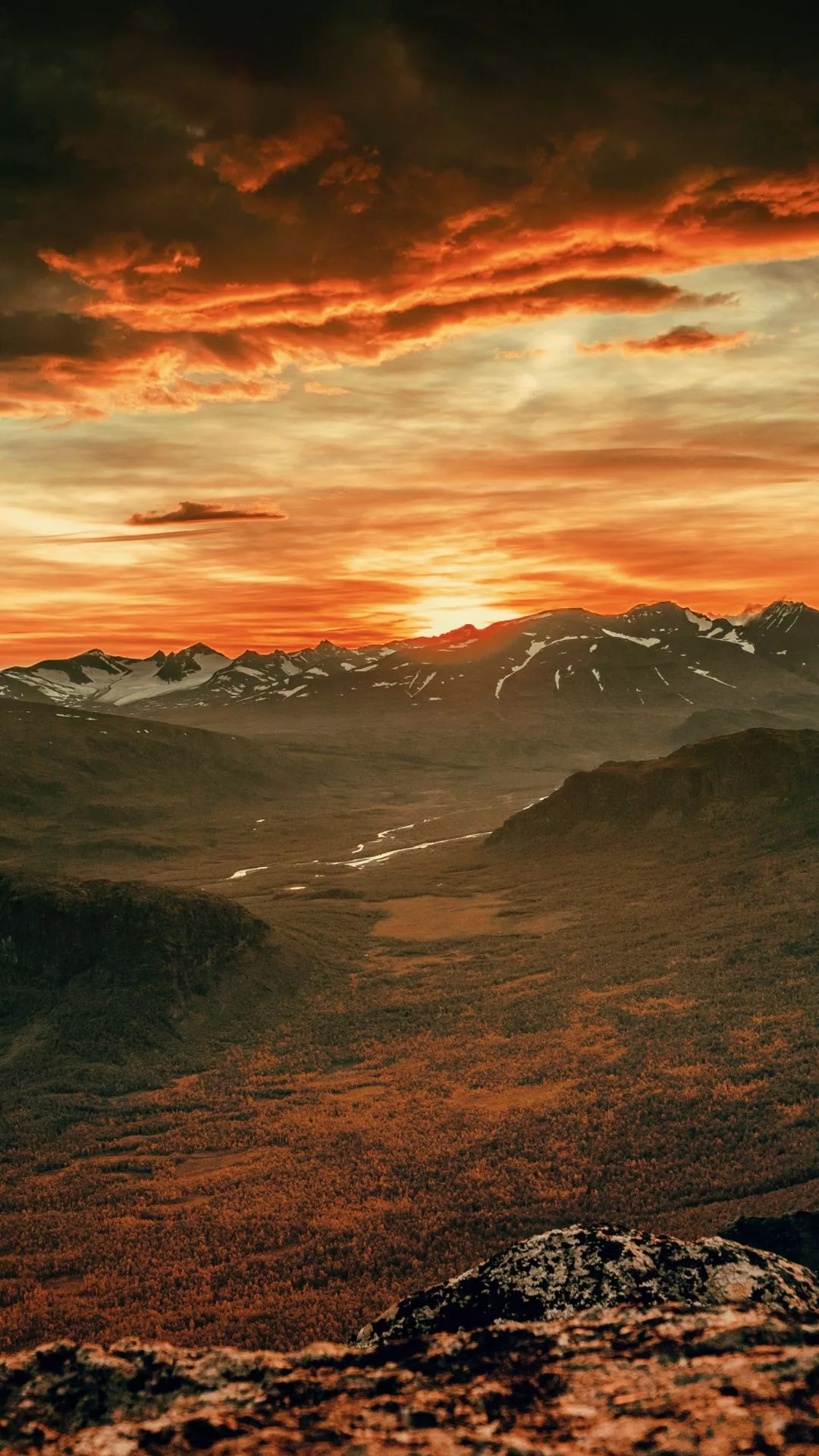 Sunset, Mountain, Cloud iPhone