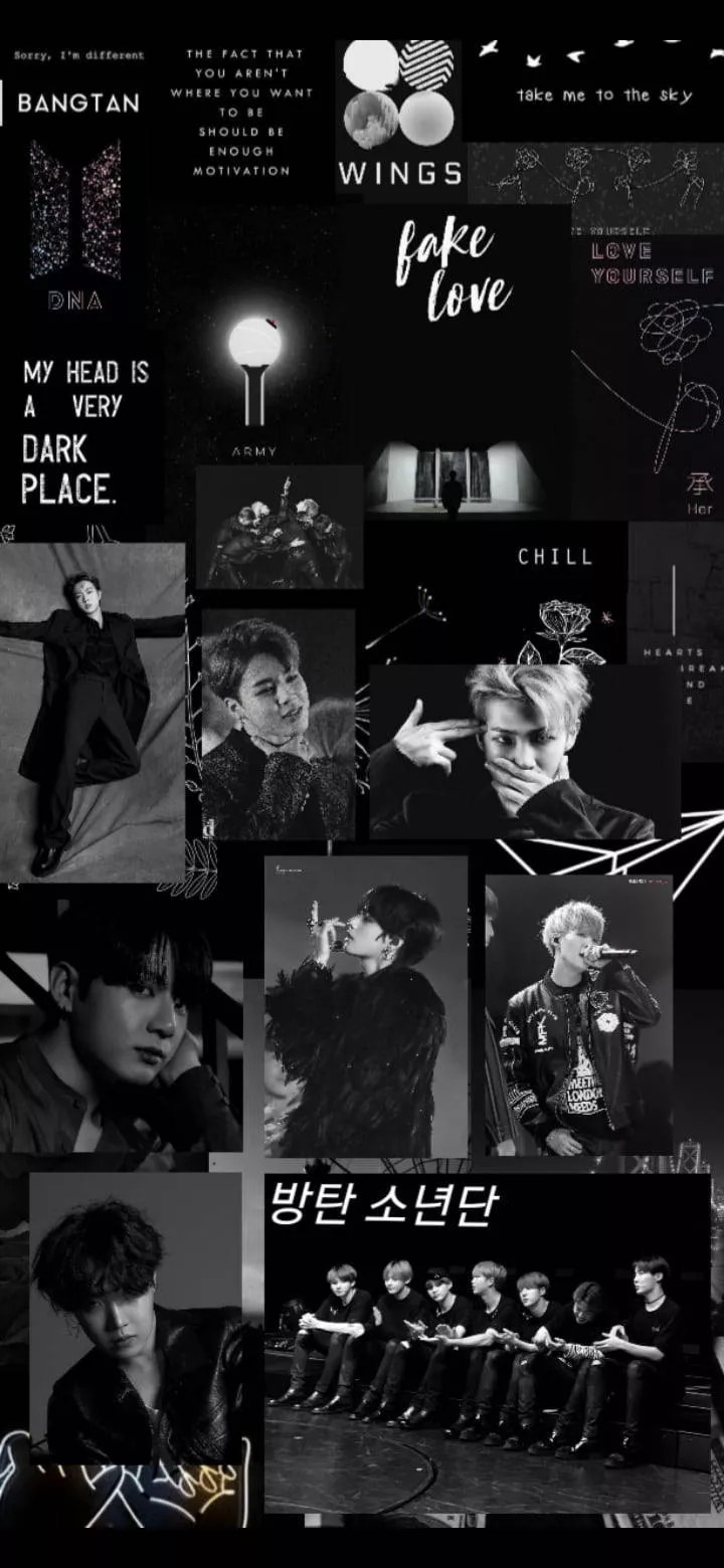 Bts Black Aesthetic HD Wallpaper