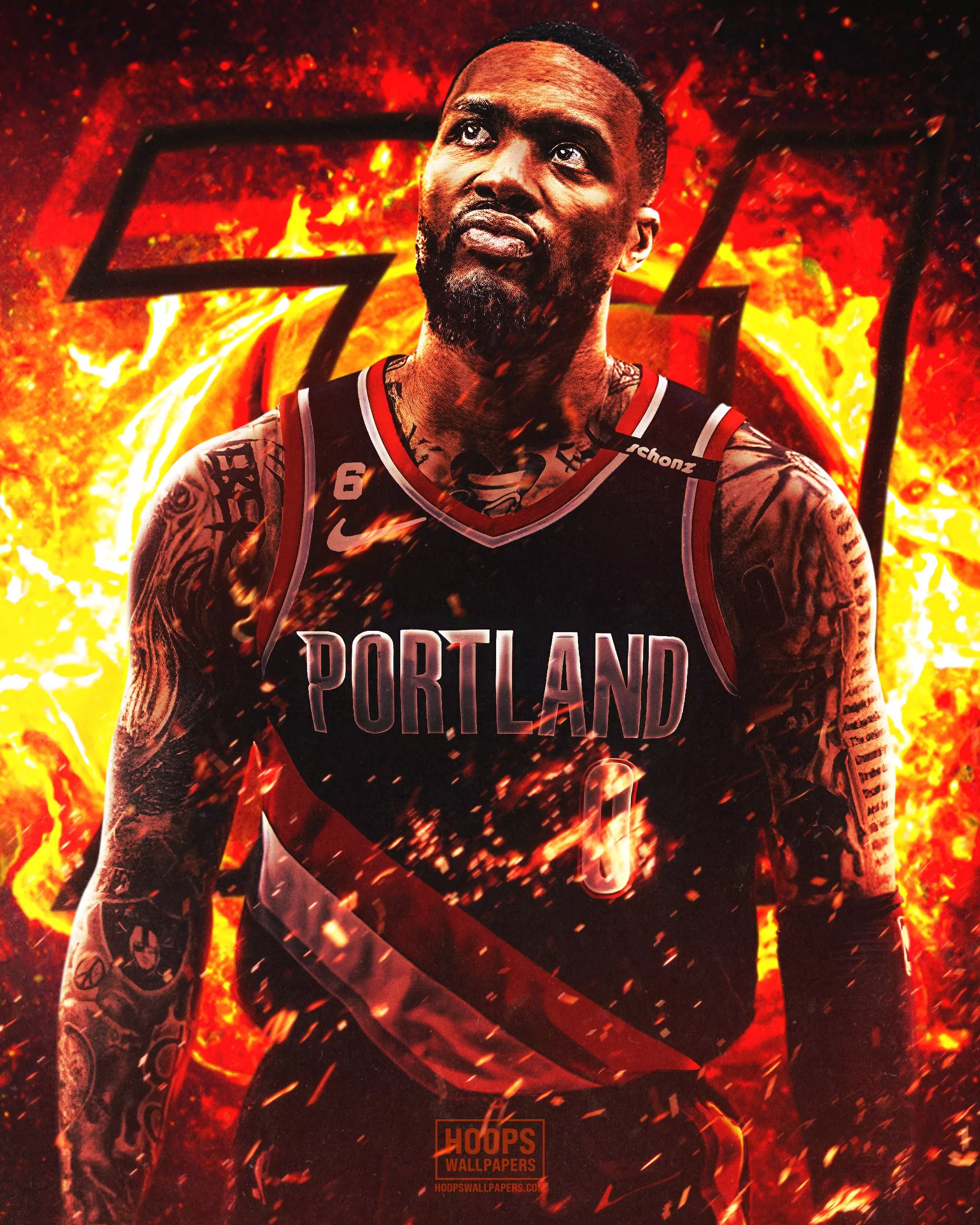 High Resolution Dame Lillard 71 Points