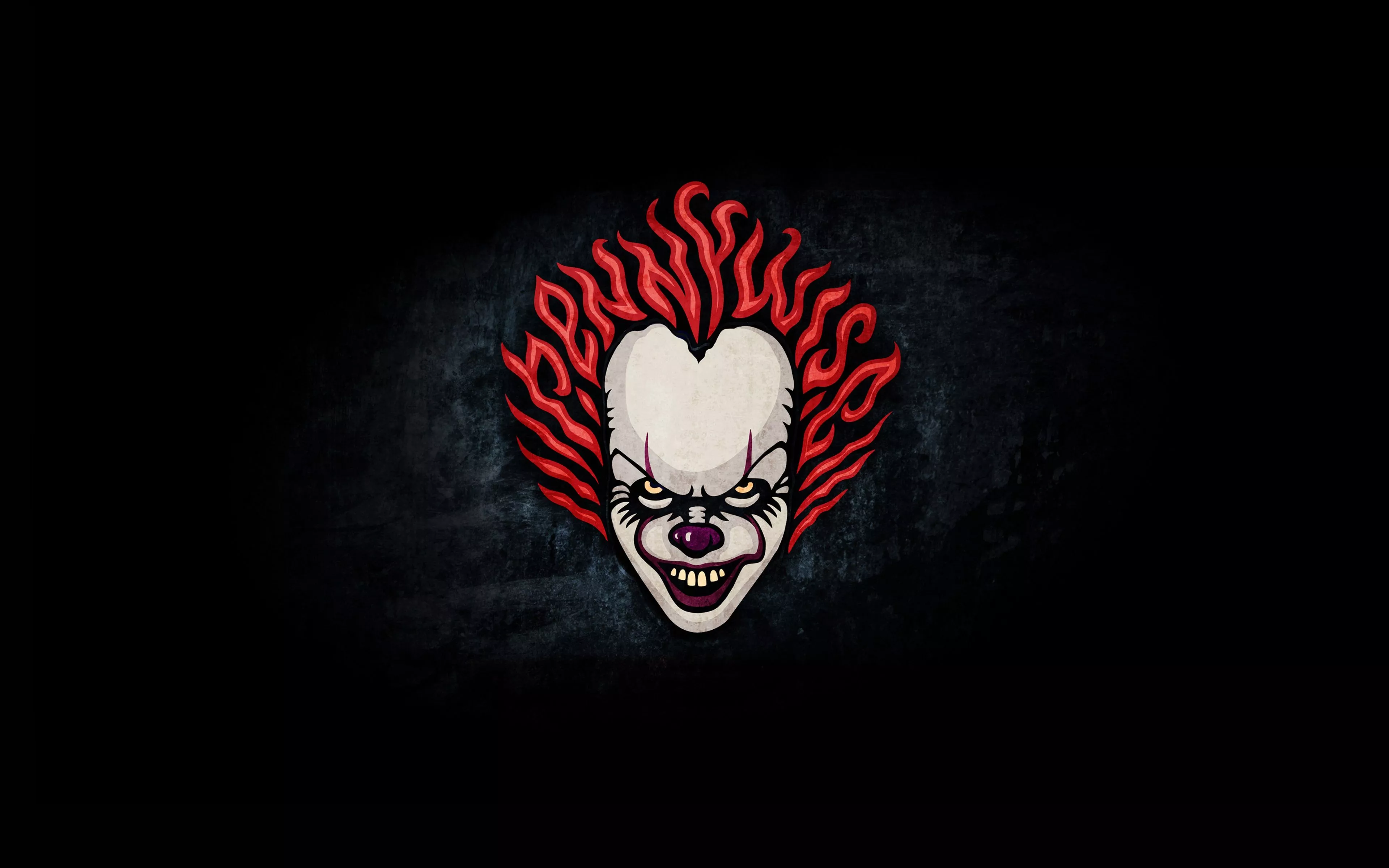 Wallpaper clown, minimal, it, pennywise