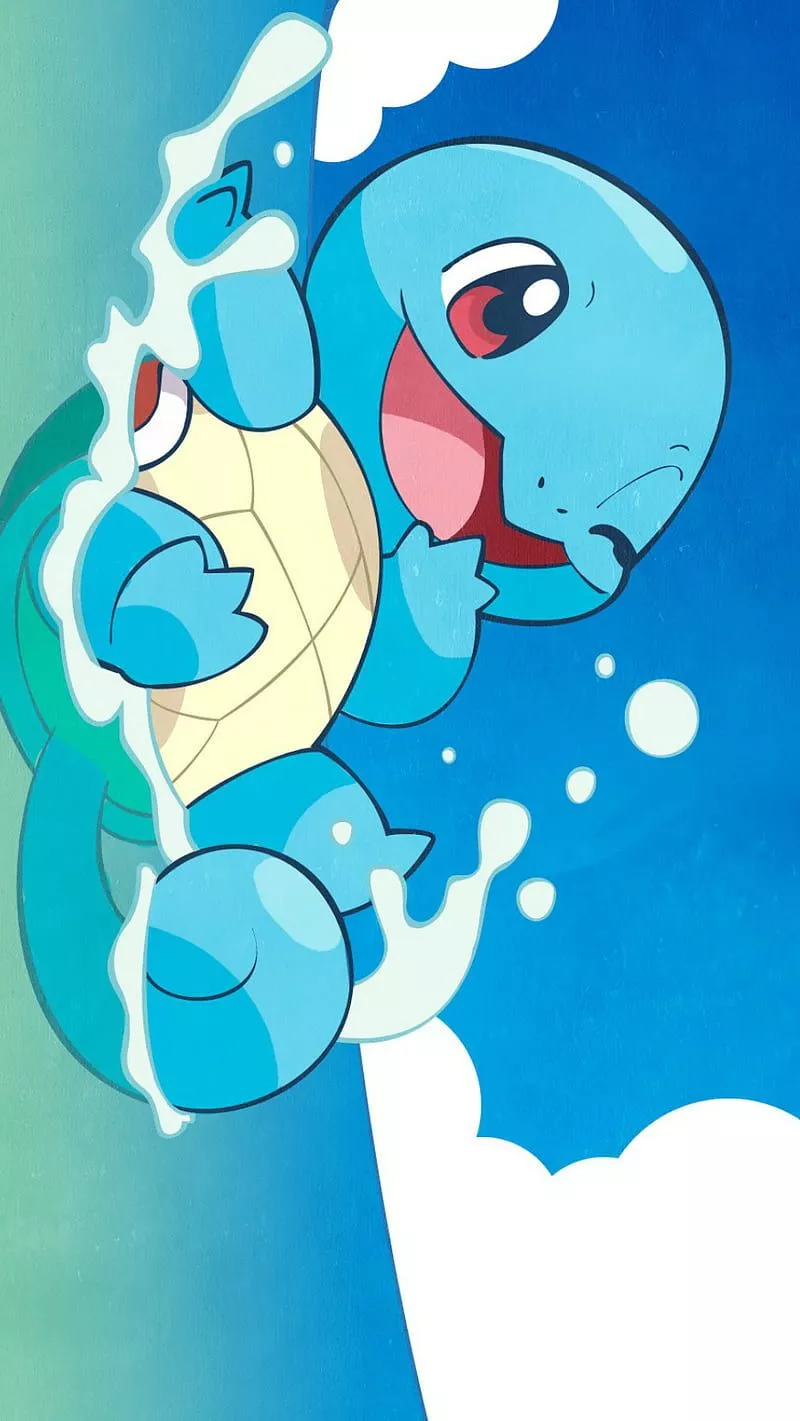 Squirtle, animation, pokemon, water, HD