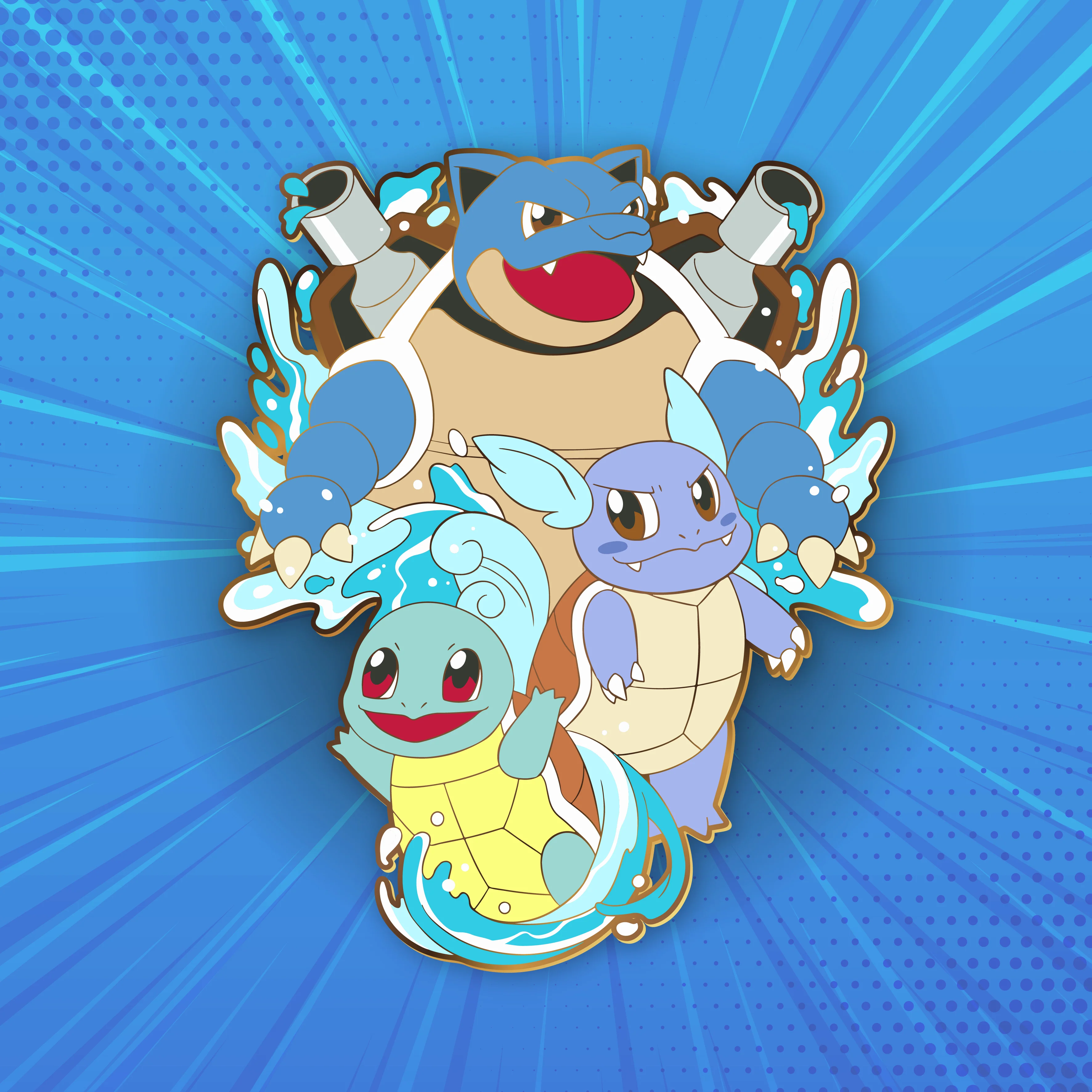 Pokemon Evolution Enamel Pin