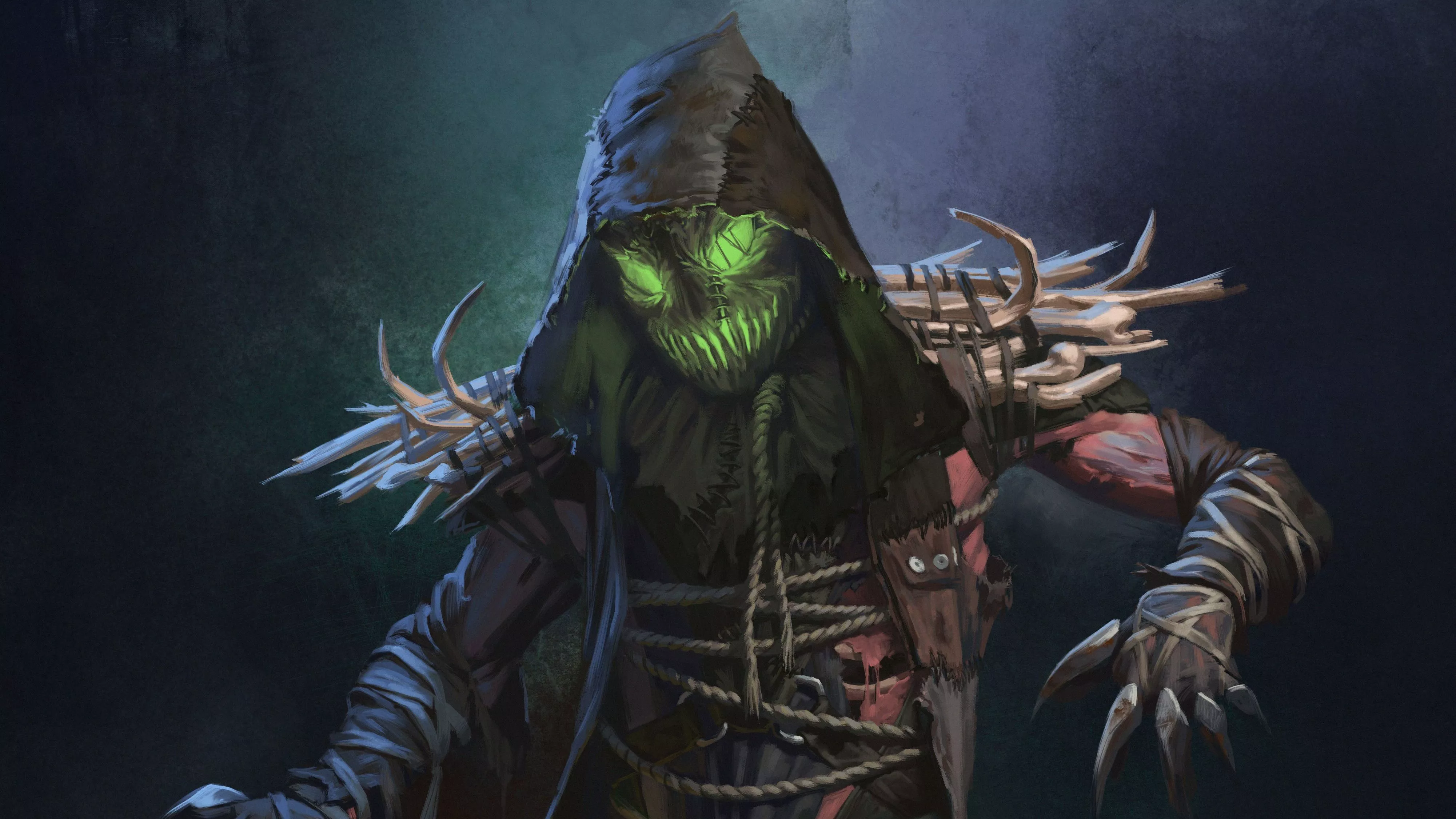 Injustice 2 Scarecrow Artwork 4k