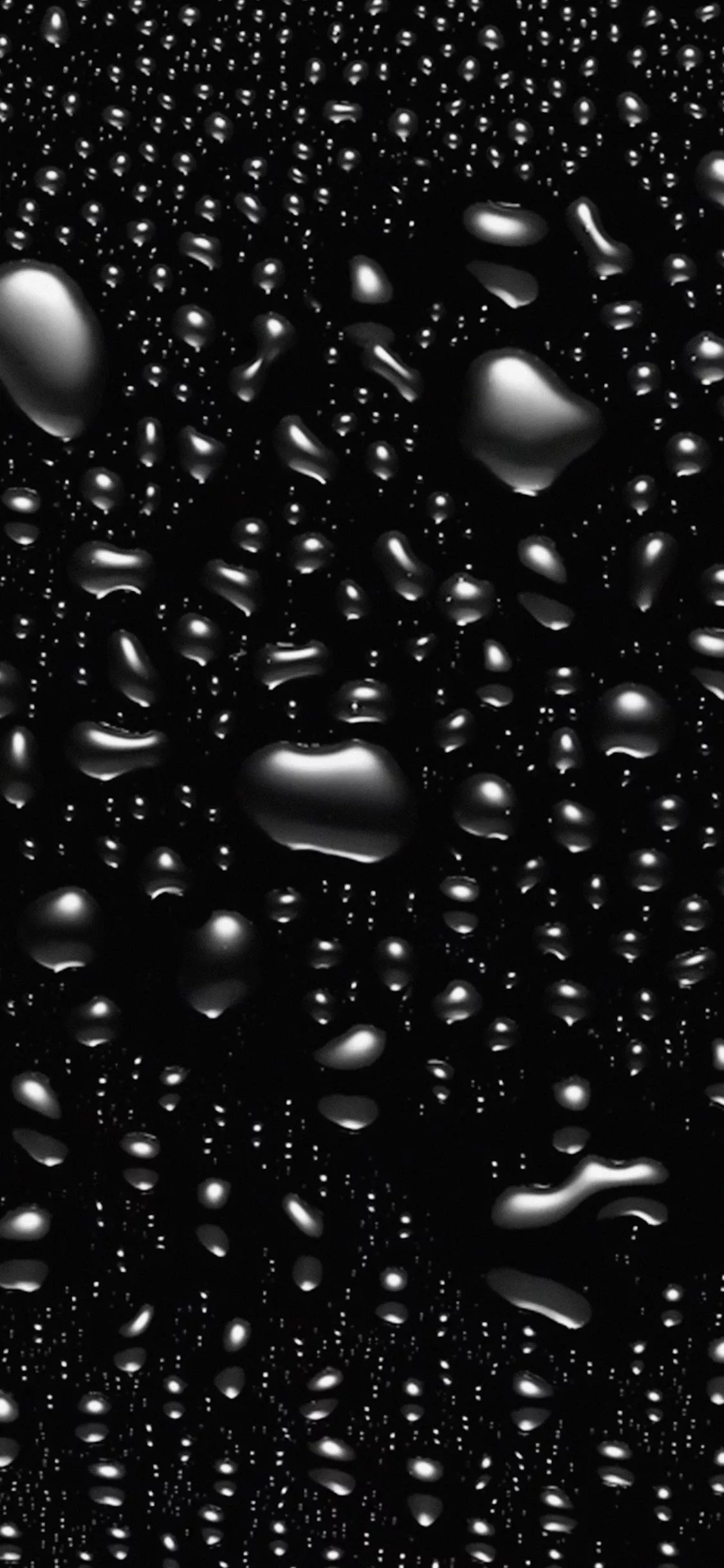 Bubble Rain Pattern Background Bw