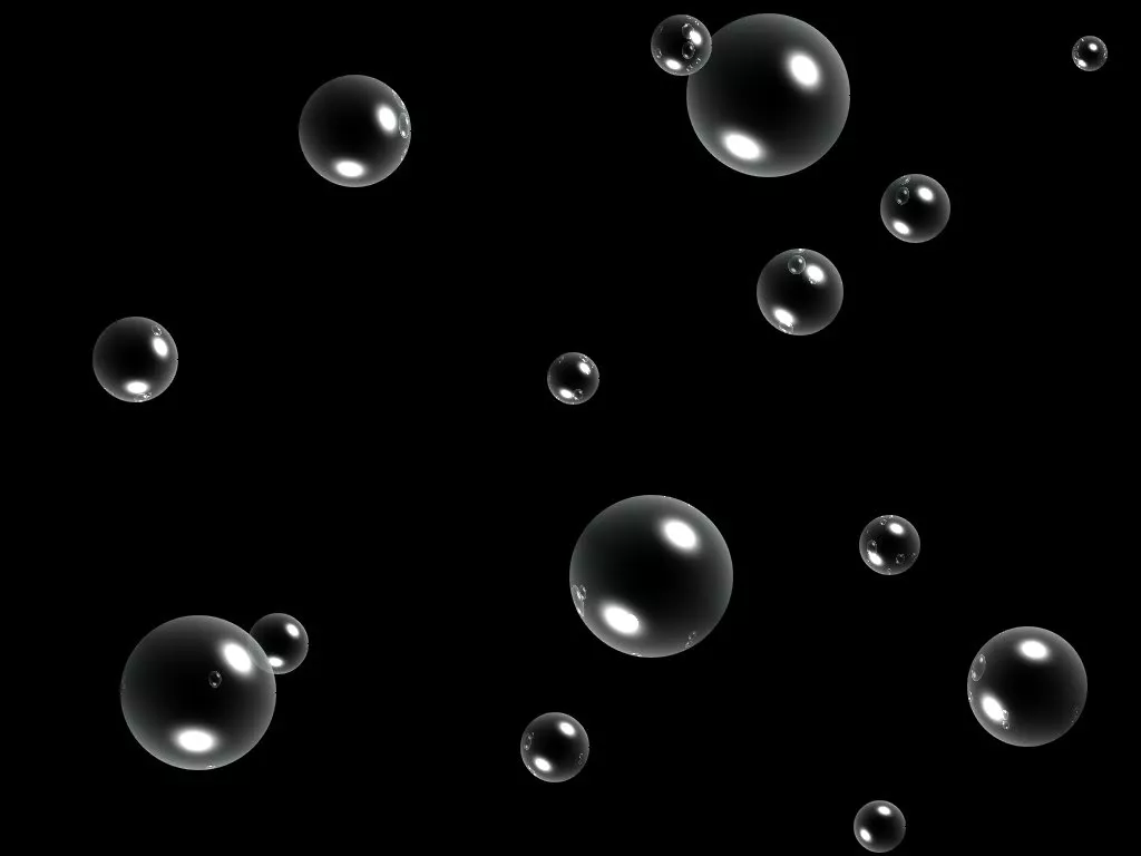 Black Bubbles Wallpaper