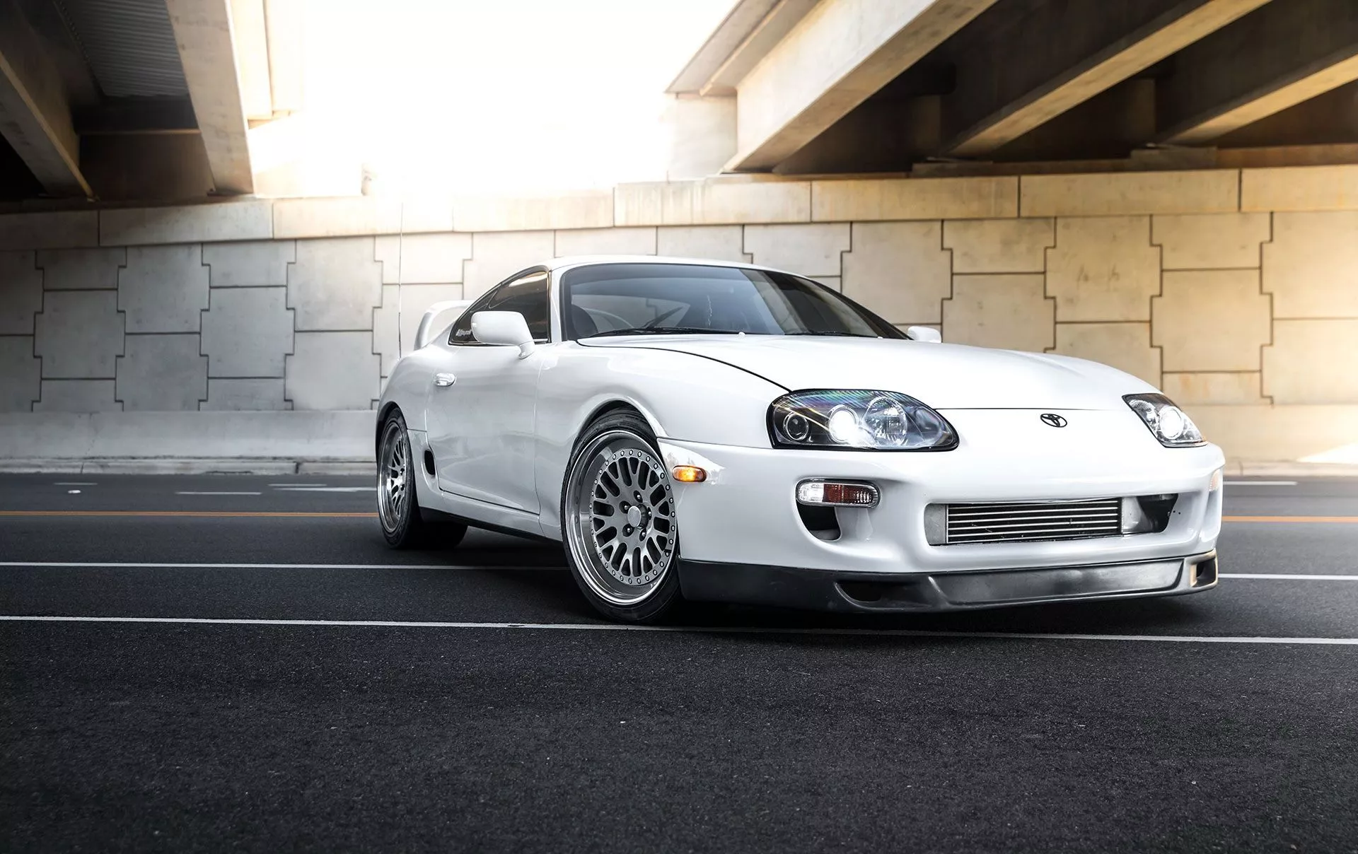 Wallpaper Toyota, White, Supra, Turbo
