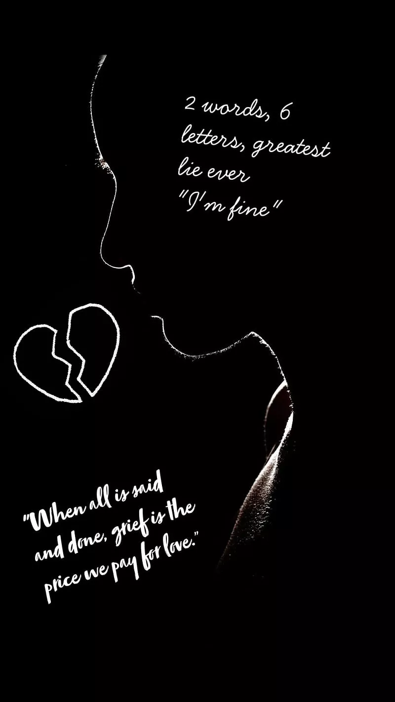 HD broken quotes wallpaper