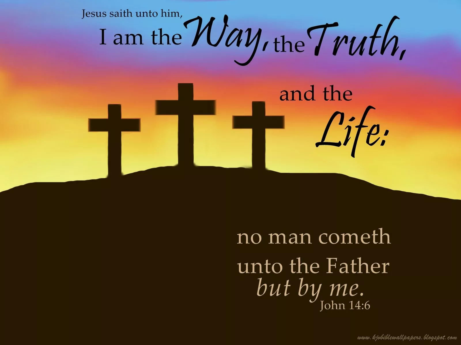 KJV Bible Wallpaper: John 14:6