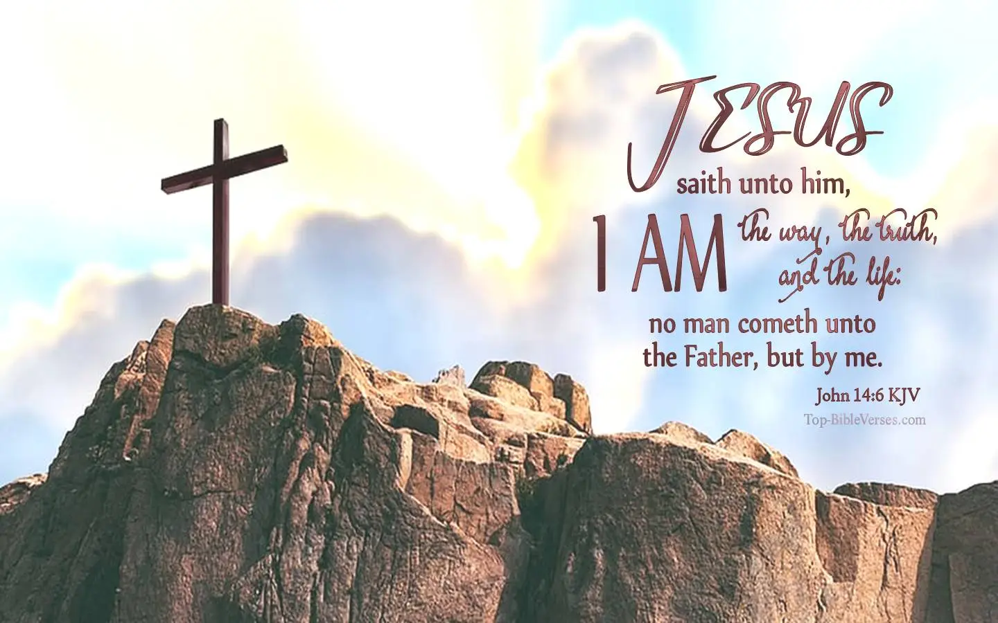 John 14:6 KJV Desktop Wallpaper