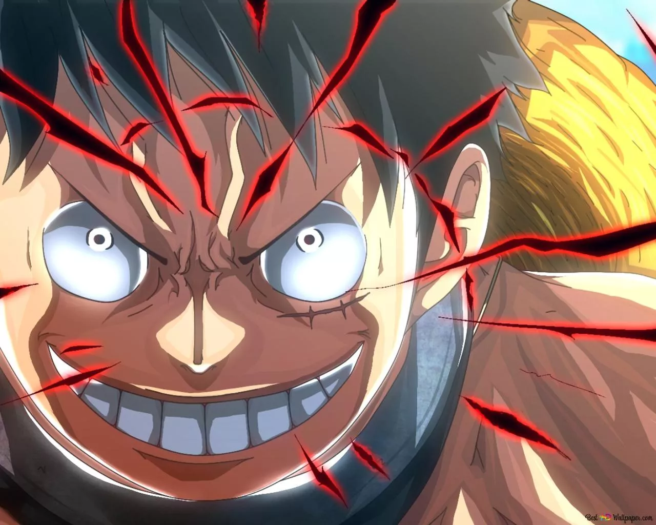 Luffy Conqueror's Haki 2K wallpaper