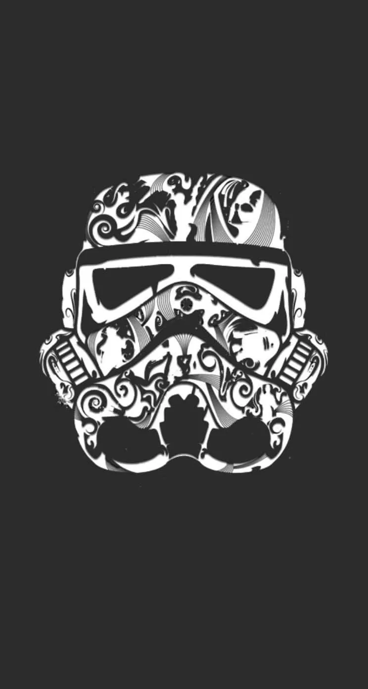 A Star Wars Stormtrooper Helmet On A