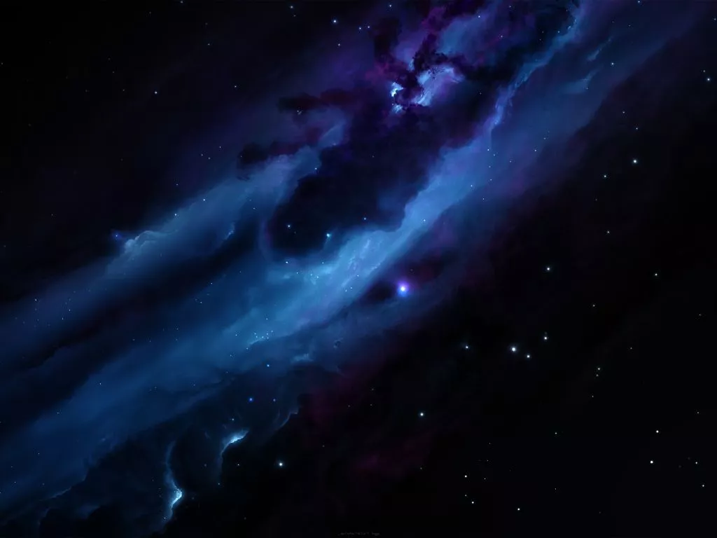 Wallpaper galaxy, clouds, nebula, stars