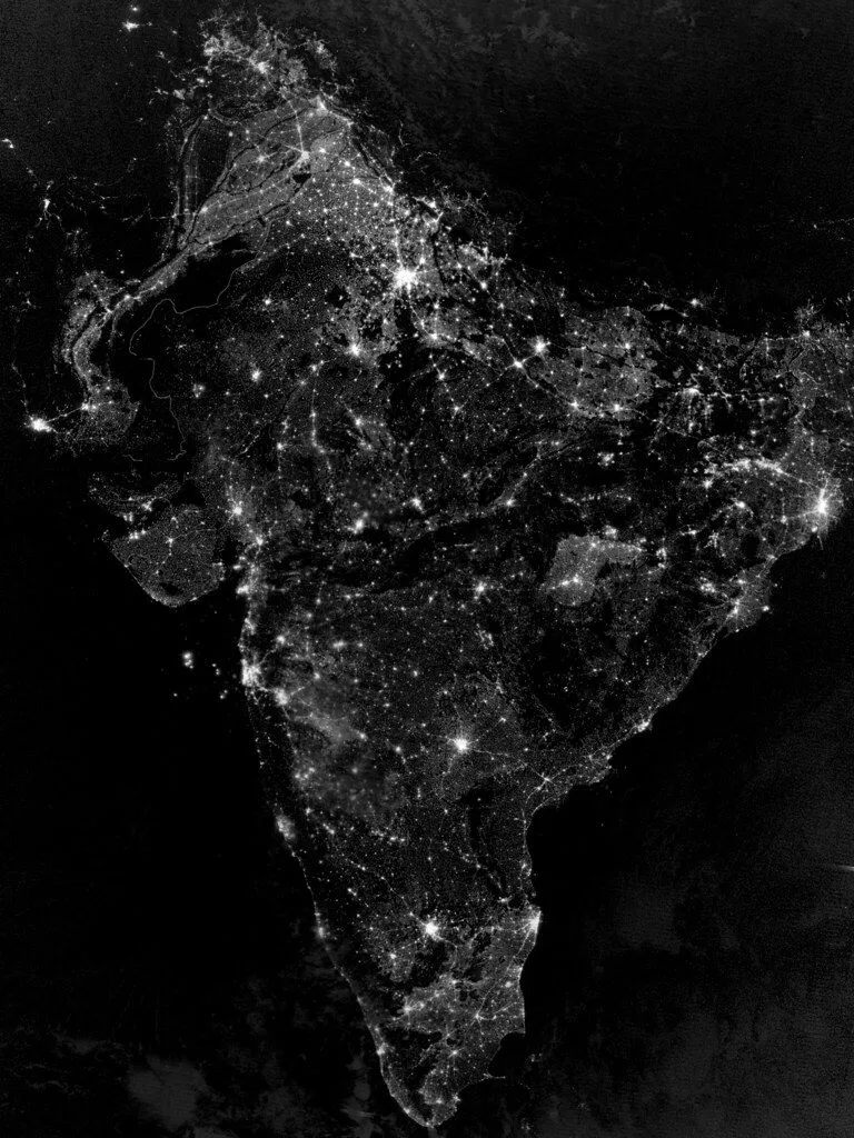 India Wallpaper. Suomi NPP image