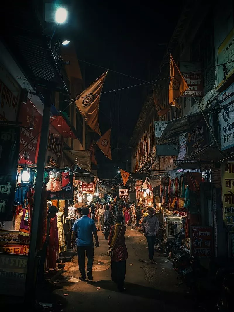 Indian Street, black, graffiti, india