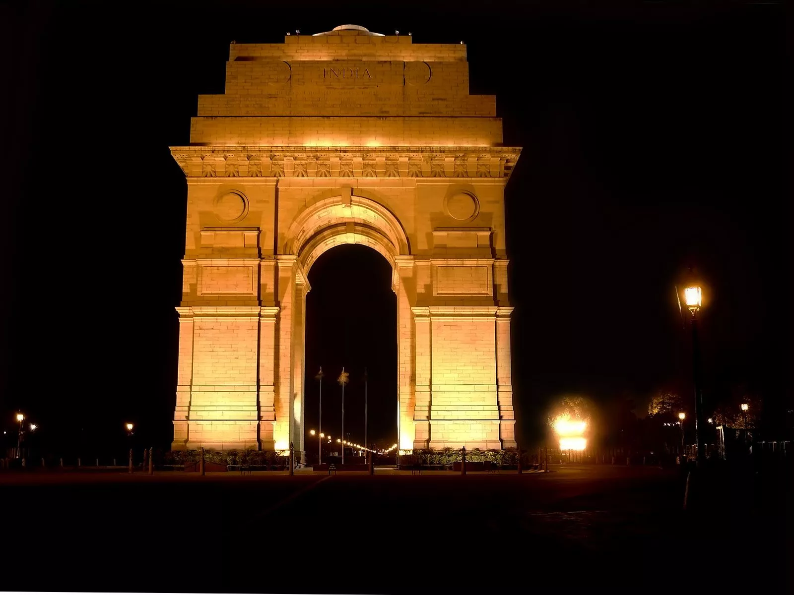 India Gate east face at