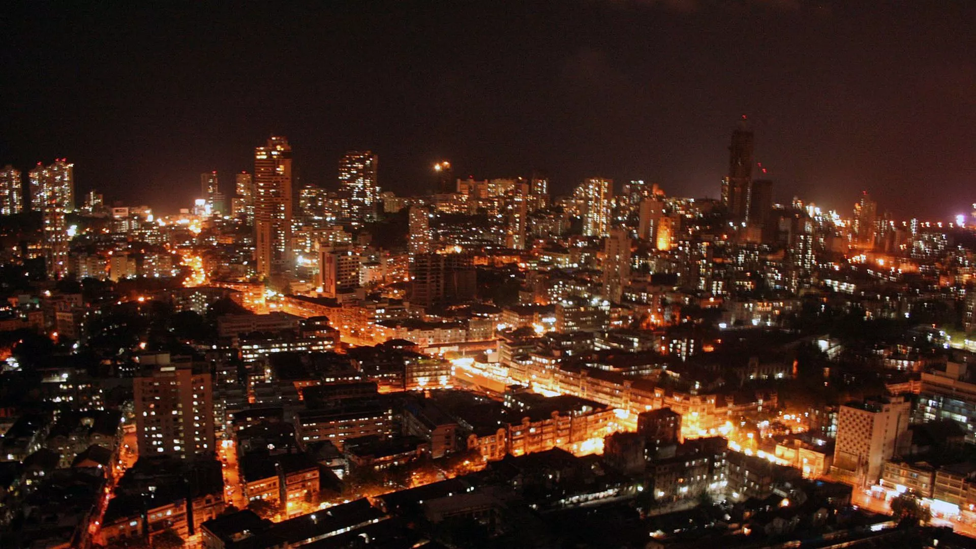 night Mumbai Desktop wallpaper 1920x1080