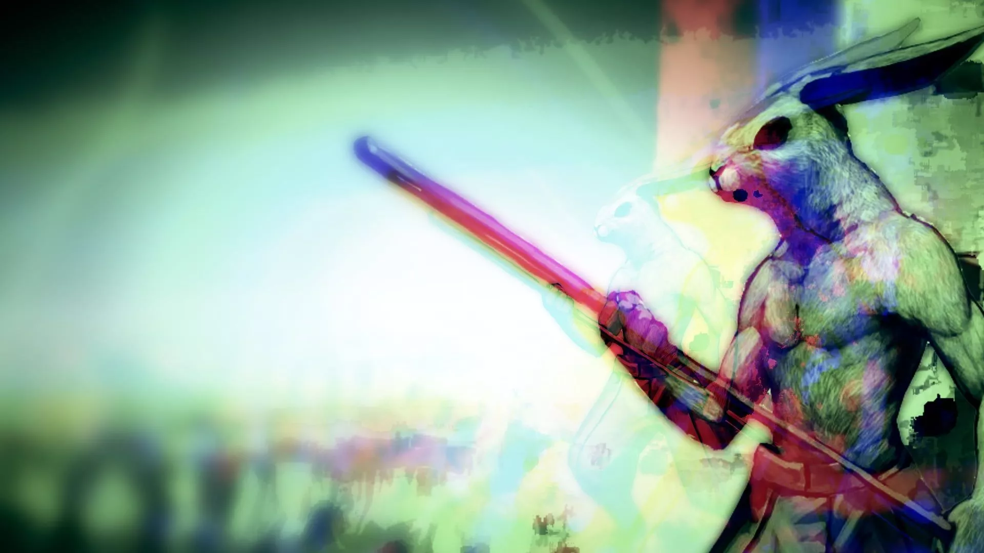 Lugaru, Overgrowth, anaglyph 3D