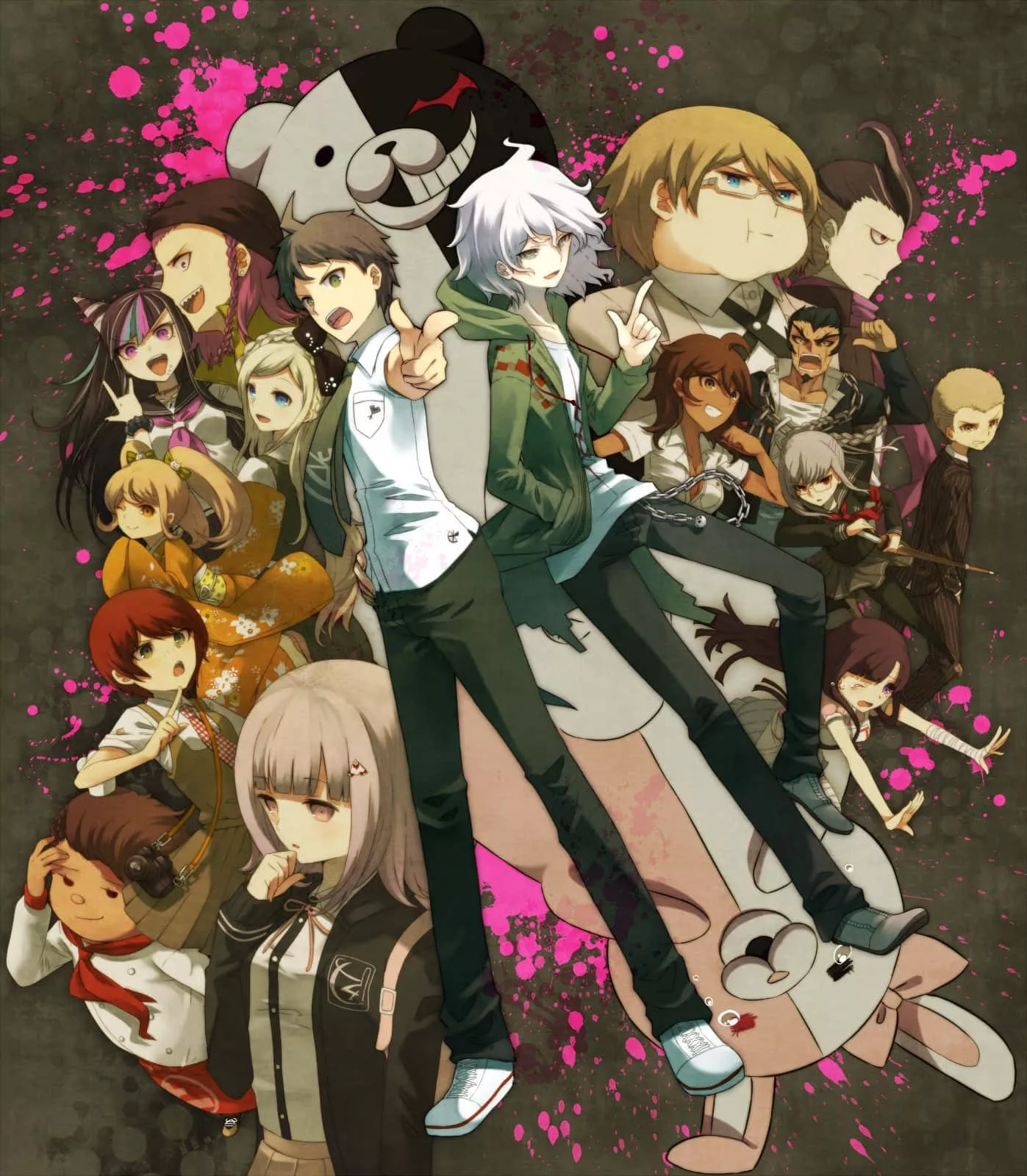 Download Danganronpa 2 Goodbye Despair Character Compilation Wallpaper