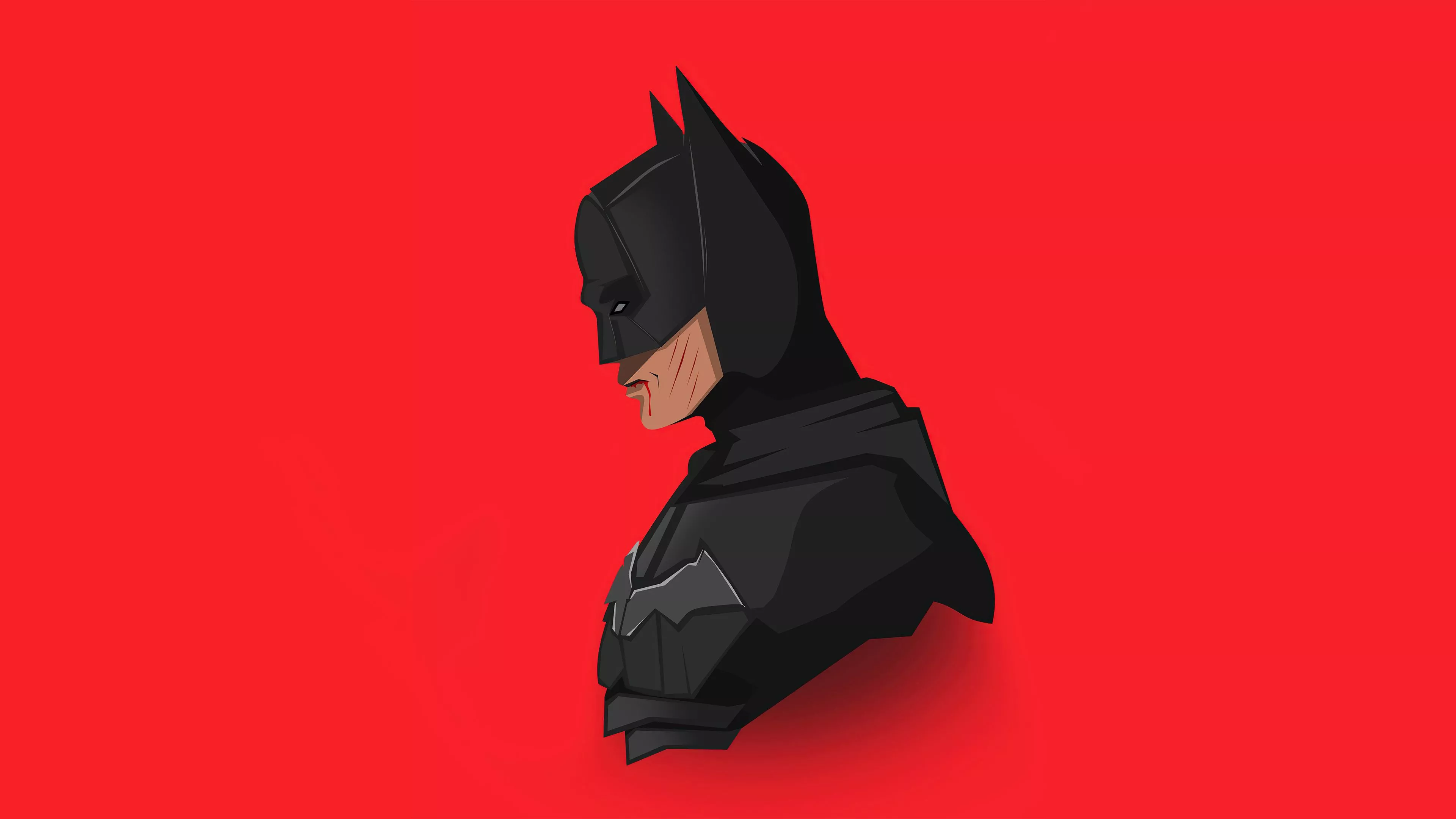 The Batman 2021 4k Minimalism Wallpaper