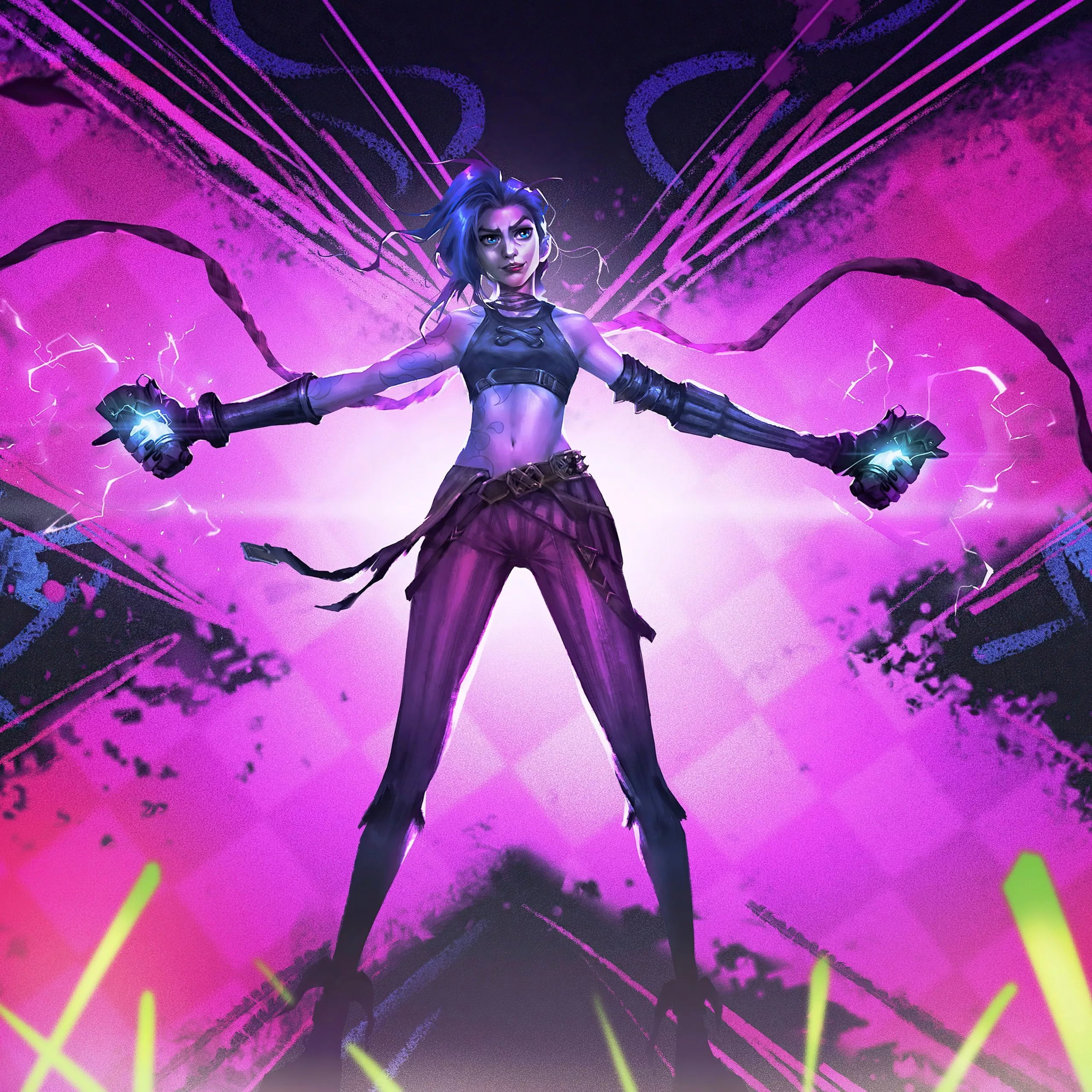 Arcane Wallpaper 4K, 5K, Jinx, League