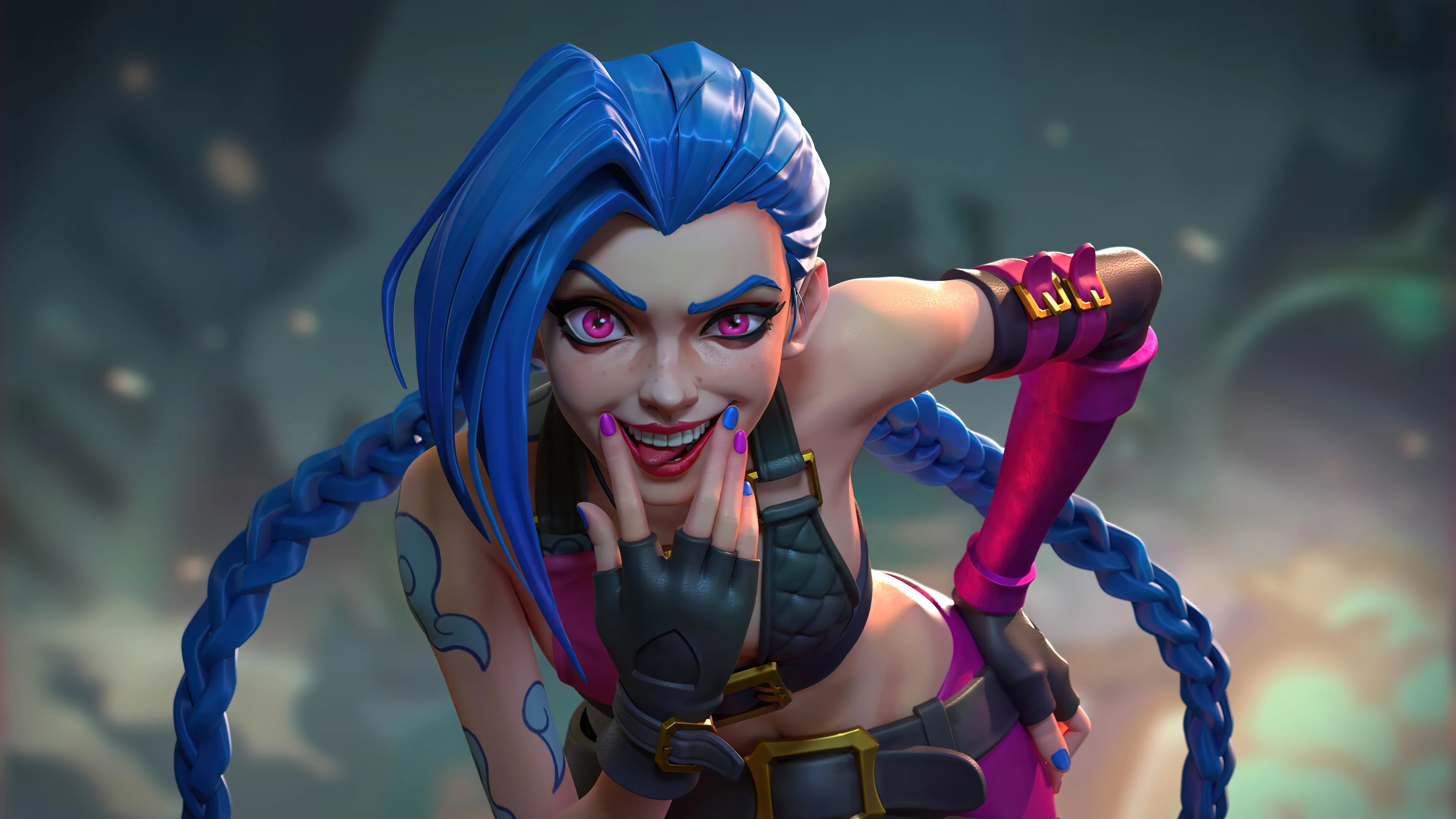 3D Jinx Arcane League of Legends