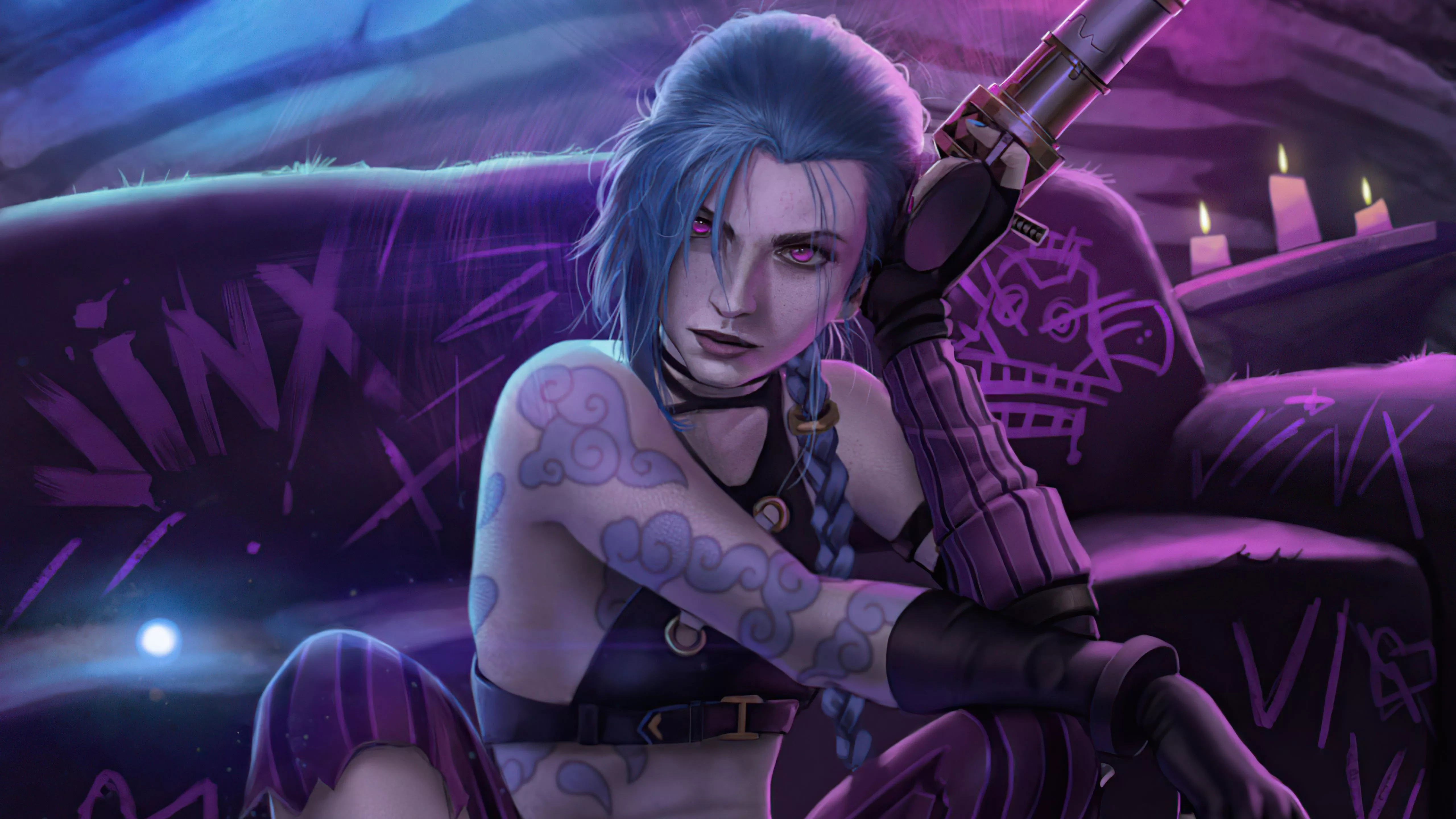 Jinx Arcane League Of Legends Wallpaper