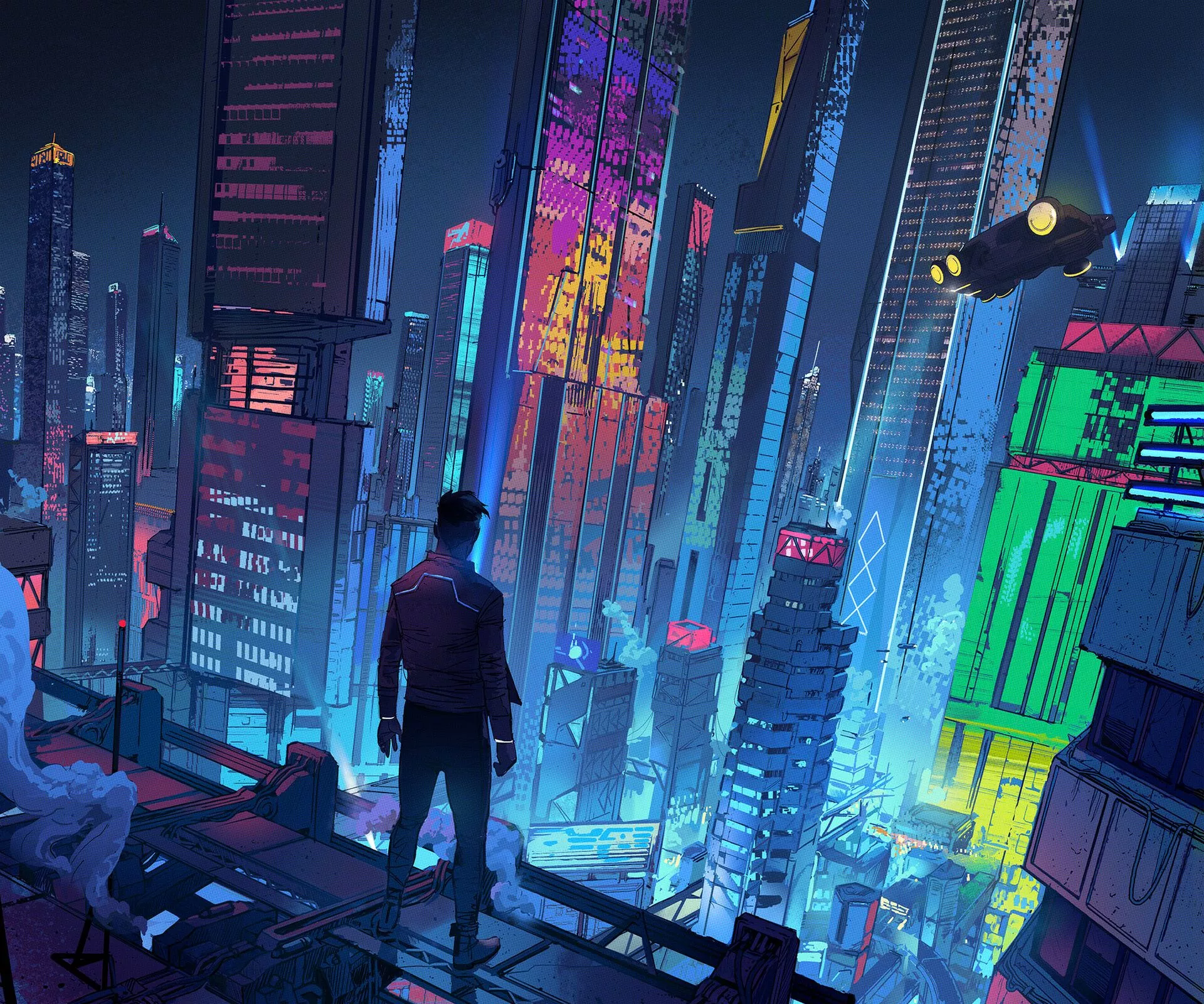Cyberpunk HD Neon City Wallpaper, HD