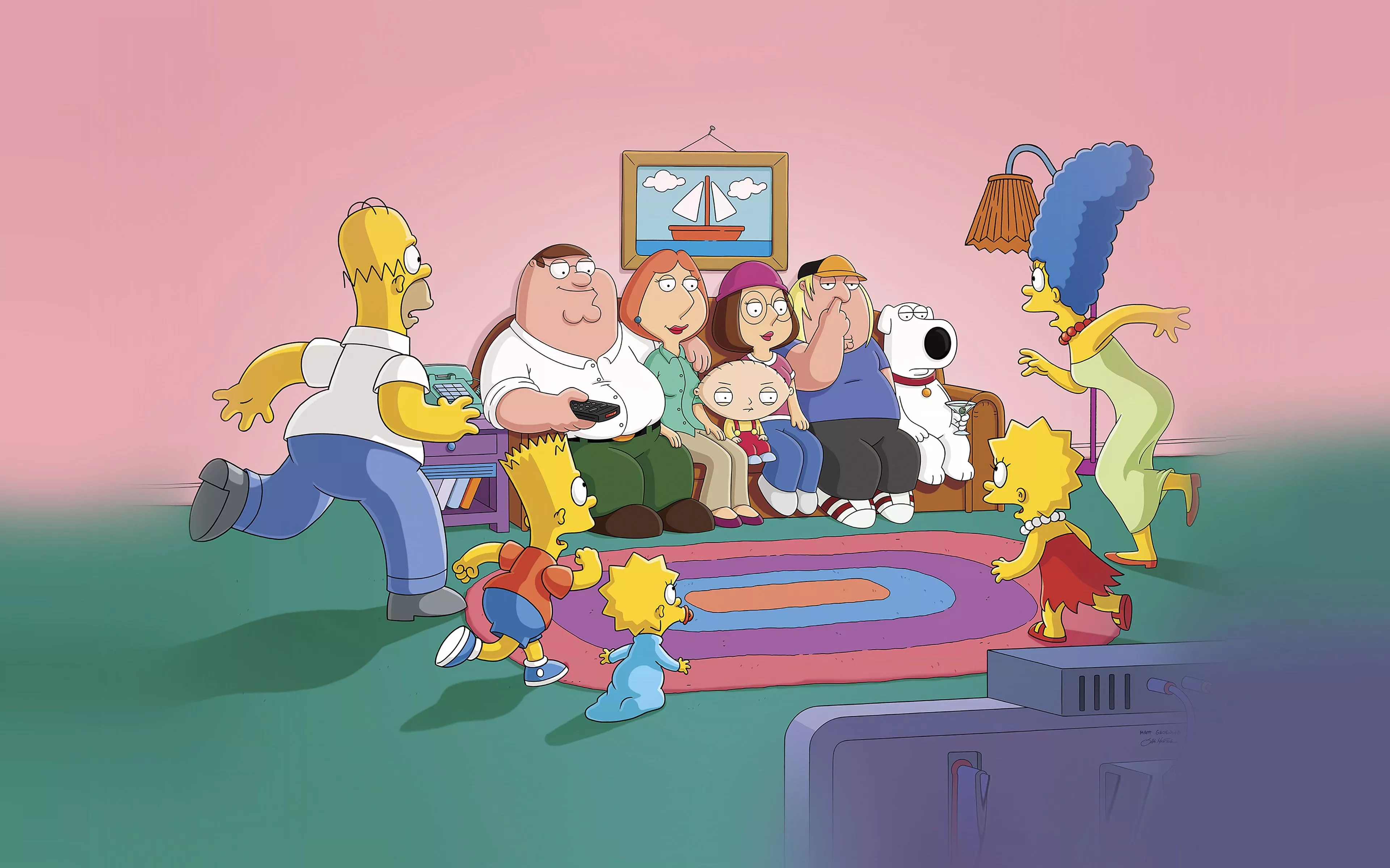 Familyguy Simpsons Comics Illust