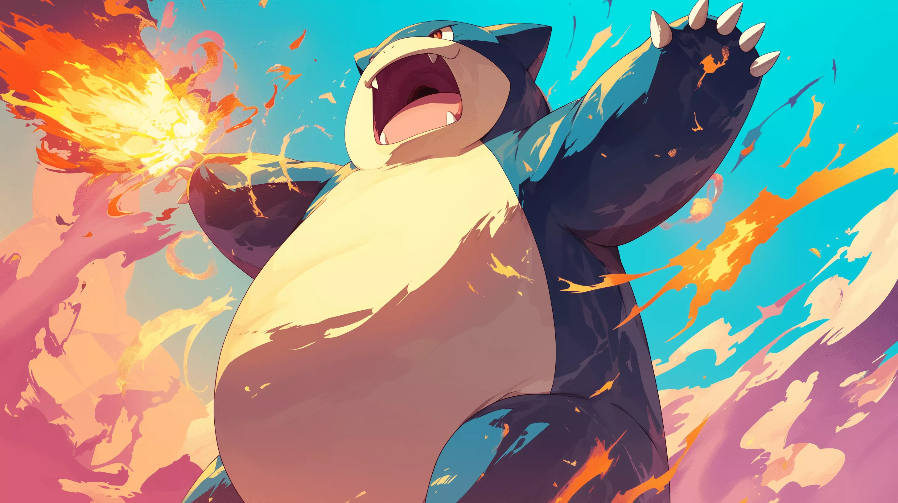 HD Snorlax Anime Wallpaper