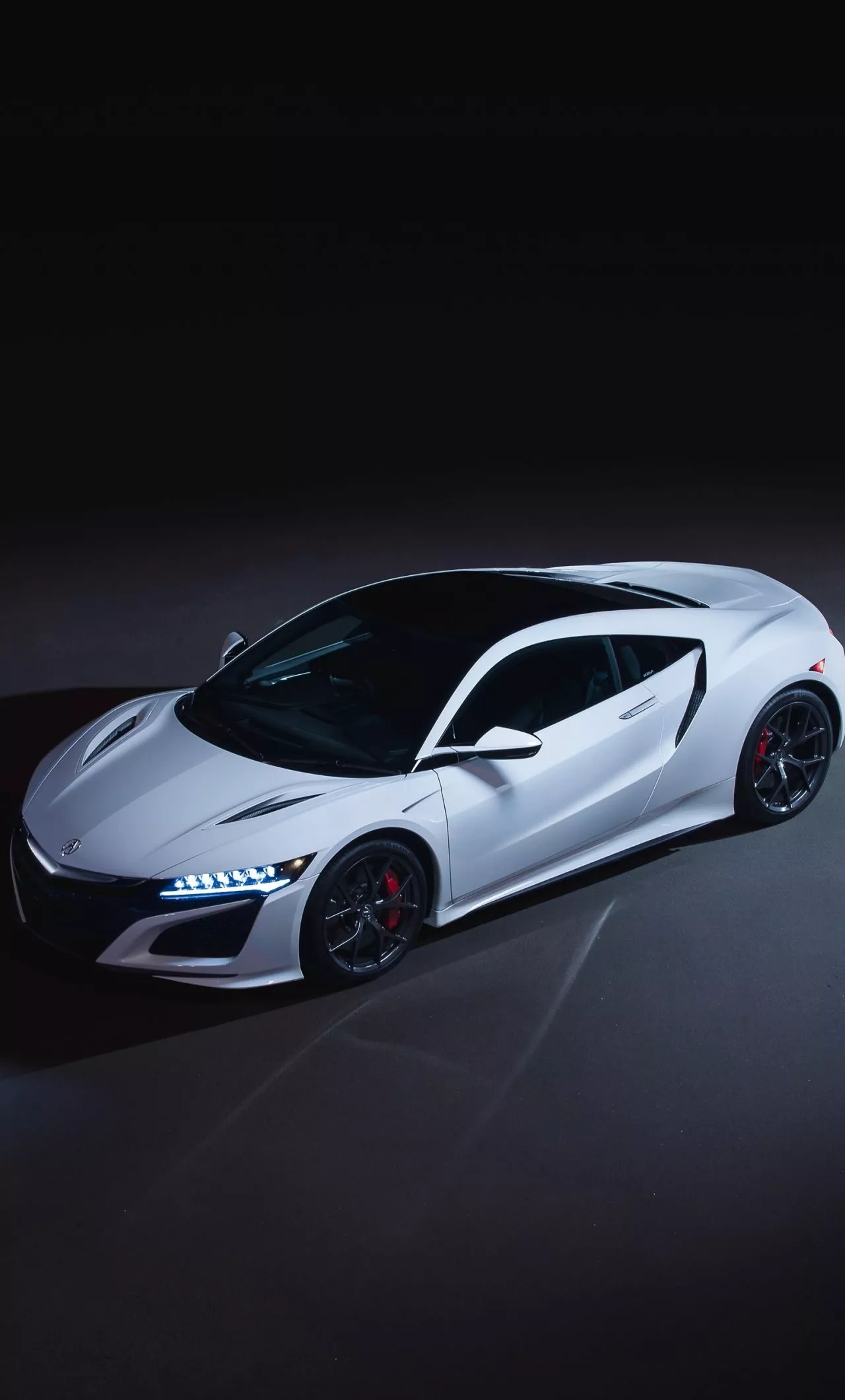 wallpaper 1280x2120 acura nsx, white